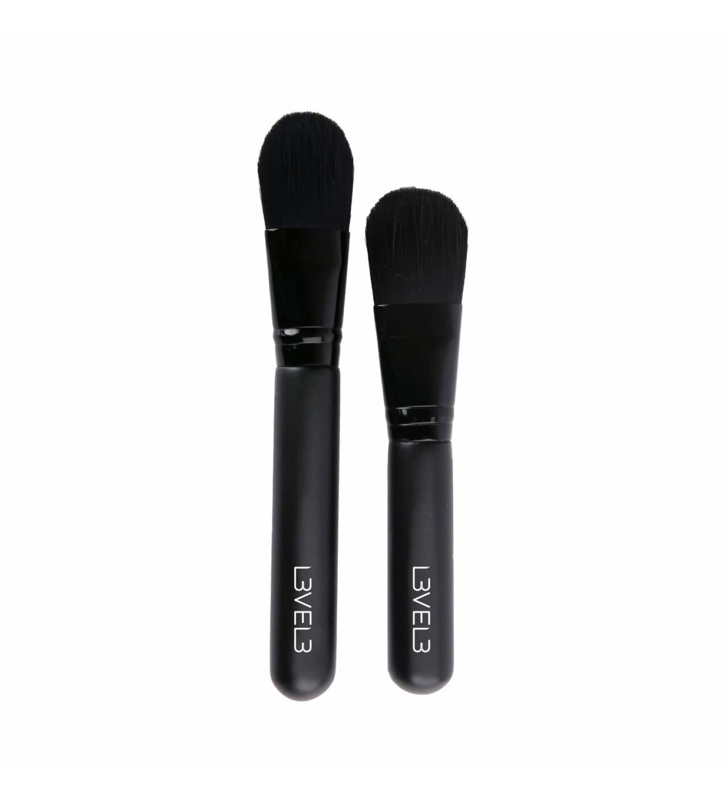 Level 3 Facial Mask Brushes Set - Professional Black Cosmetic Applicator for Scrub, Serum, Beauty and Skin Care - Buy Online on GoSupps.com