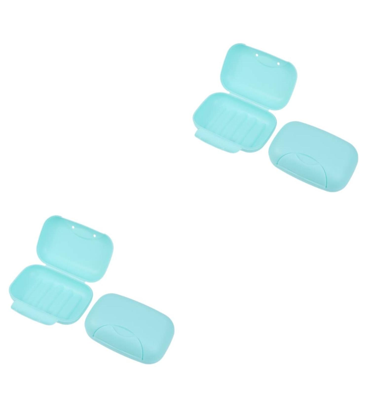 Ciieeo 4 Pcs Soap Dish Soap Holder Soap Case Drain Kitchen Soap Holder Bath Soap Holder Soap Case Black Portable Soap Rack Wooden Soap Holder Container Travel Water Proof - Buy Online on GoSupps.com