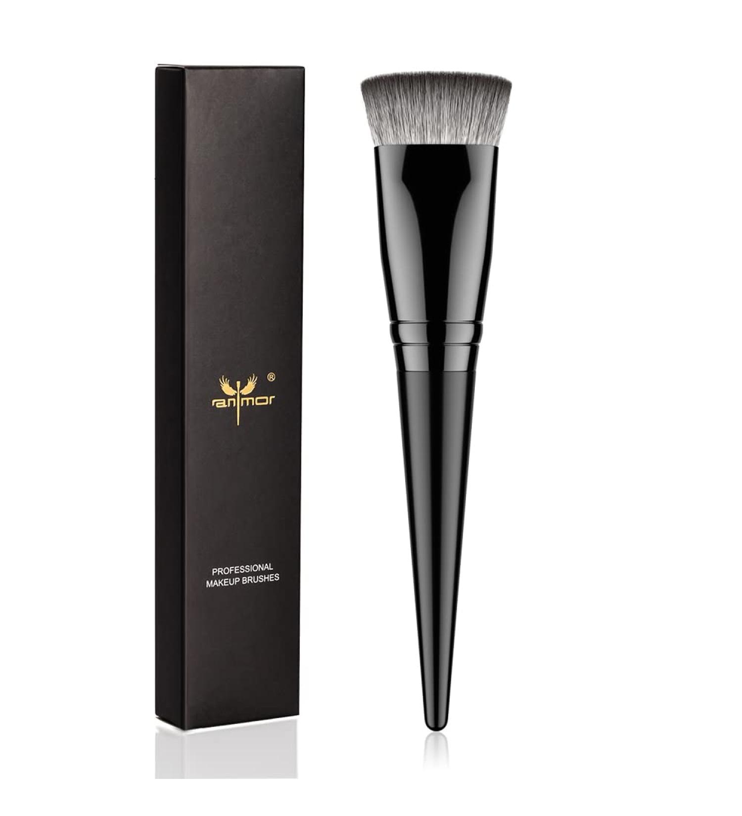 Anmor Flat Contour Brush - Professional Nose Contour Makeup Brush for Sharp Lines - Cruelty Free Nano-fiber Blender - Buy Online on GoSupps.com