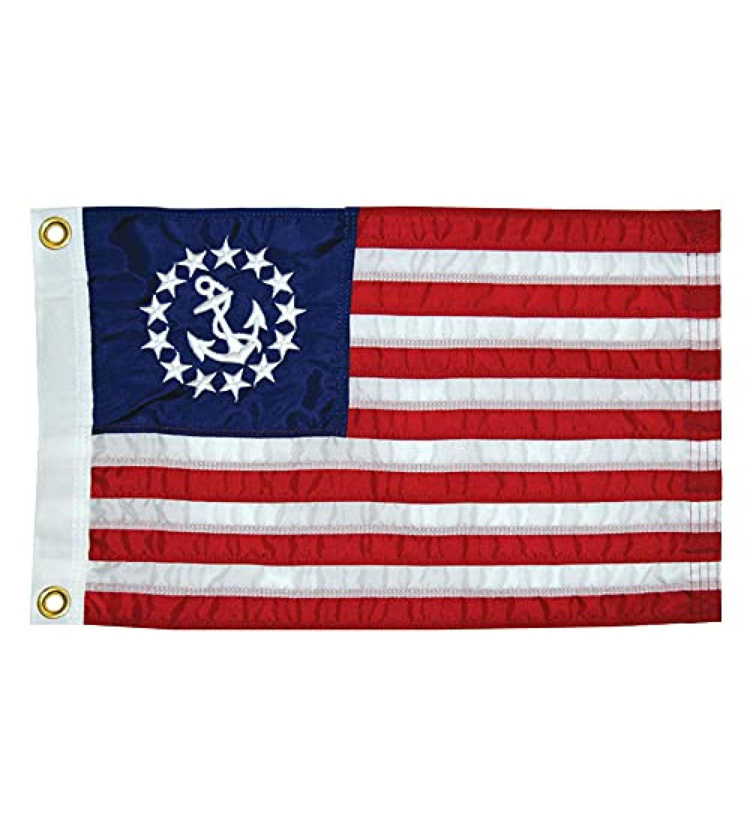Taylor Made Products 8124 US Yacht Ensign Sewn Boat Flag 16 inch x 24 inch