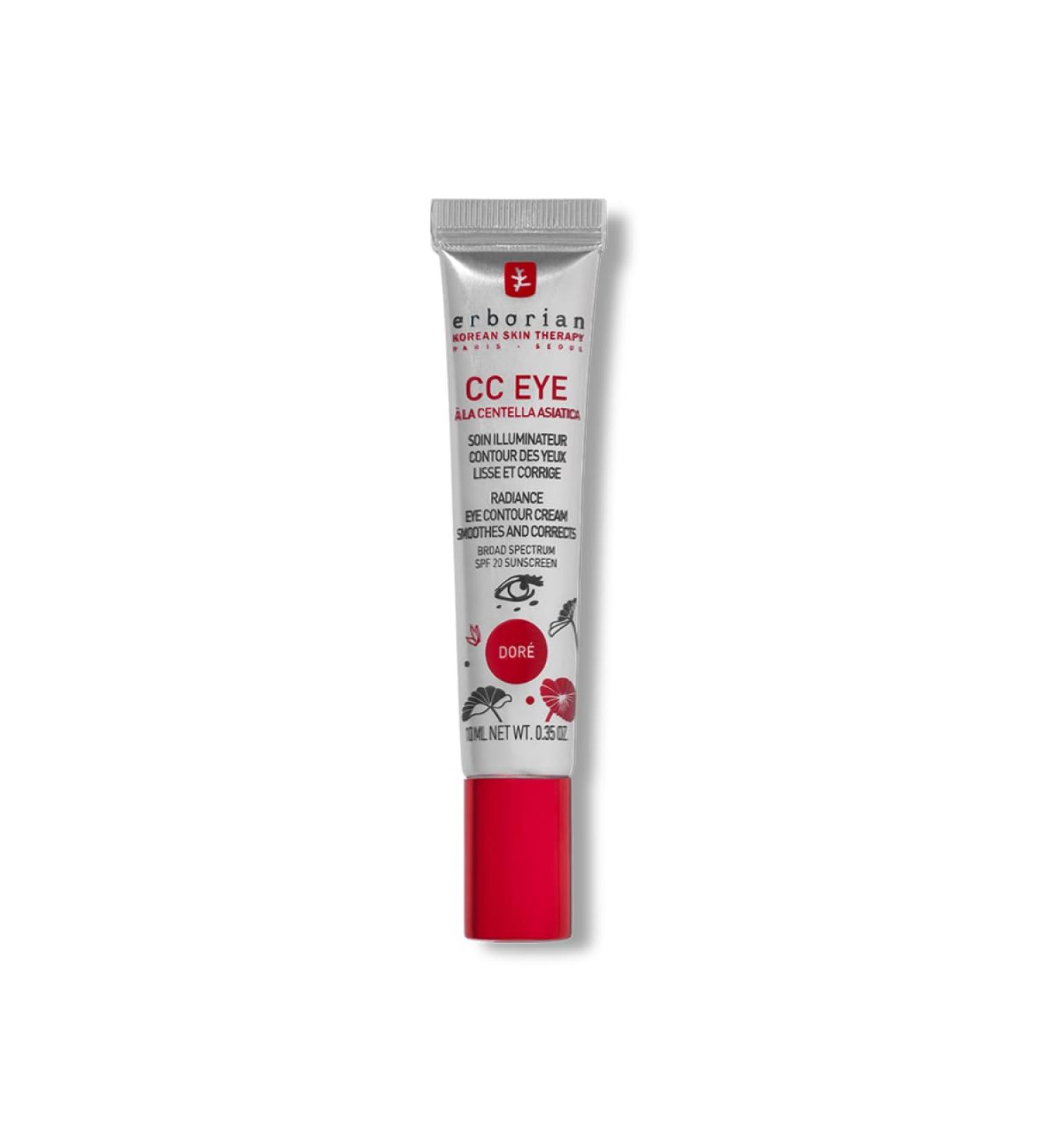 Erborian CC Eye Cream with Centella Asiatica SPF 20 - 10ml Gold | Illuminating Tinted Eye Cream for Dark Circles - Buy Online on GoSupps.com