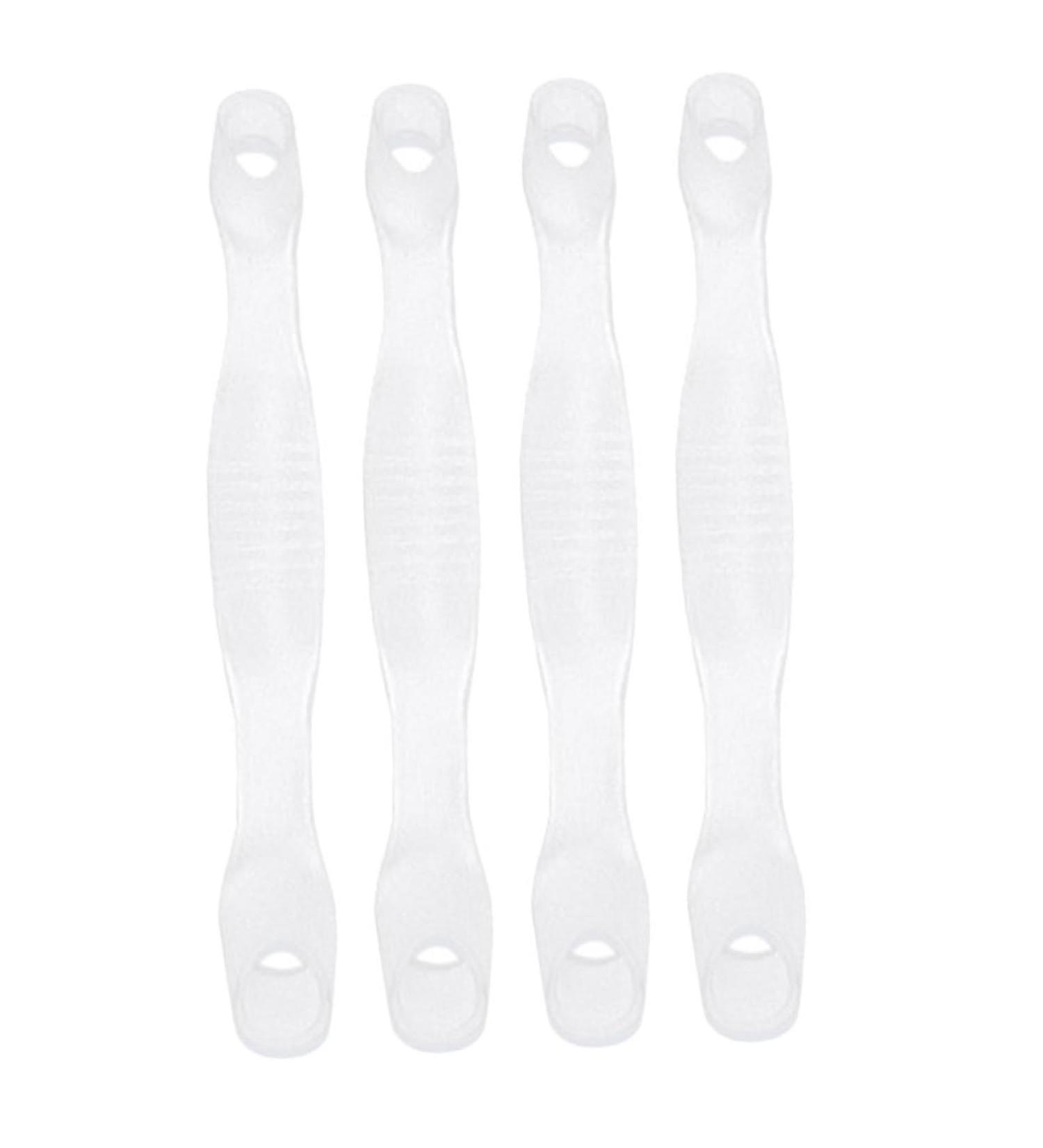 4pcs Big Toe Splitter Tools for Hallux Valgus - Foot Care Kit for Crooked Toe Alignment & Pain Relief - Transparent, 23.5x2.3cm - Buy Online on GoSupps.com