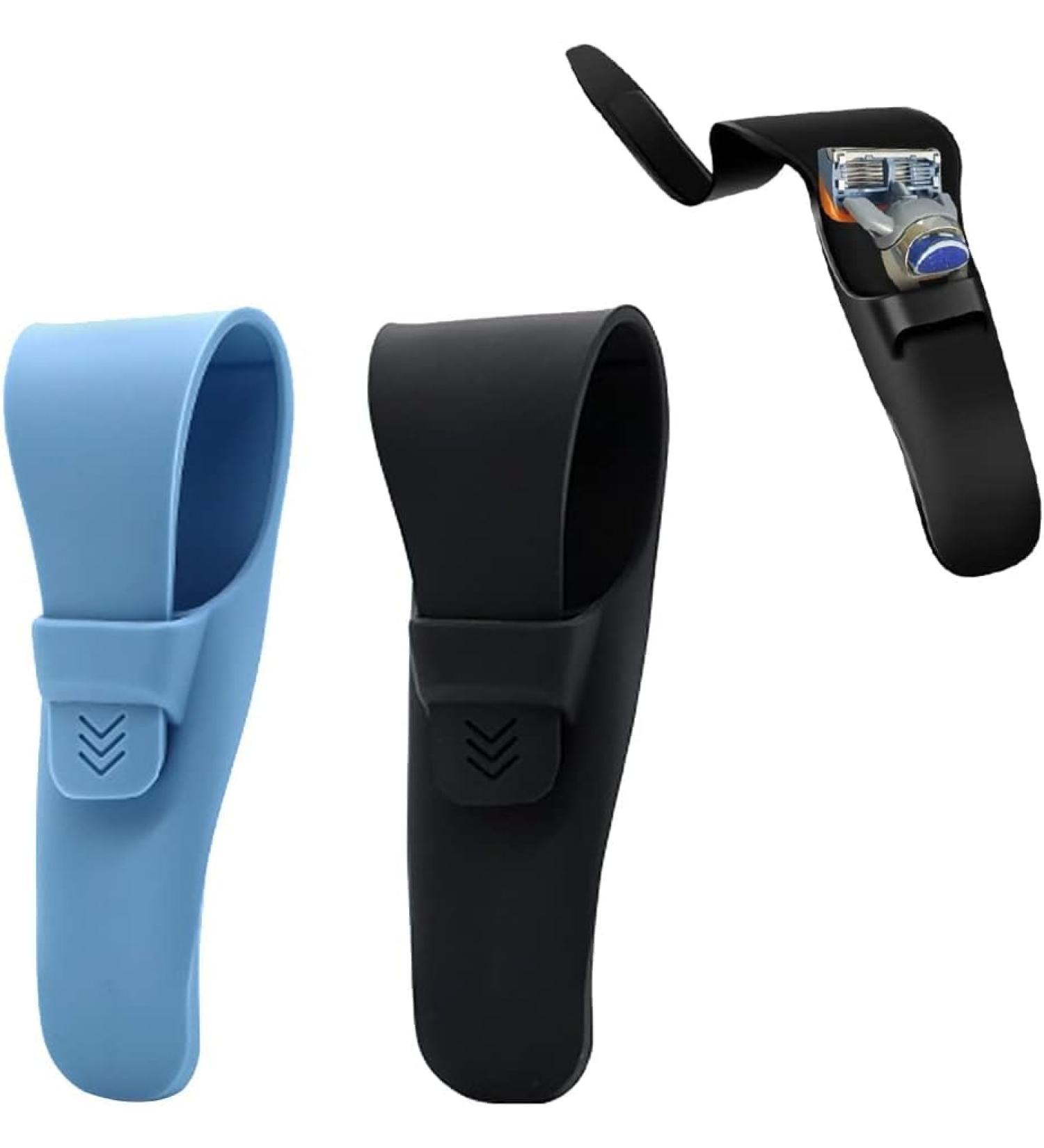 Norhogo 2-Piece Razor Travel Case | Durable Razor Storage Box for Manual Shaving | Ideal for Home & Travel (Blue & Black) - Buy Online on GoSupps.com