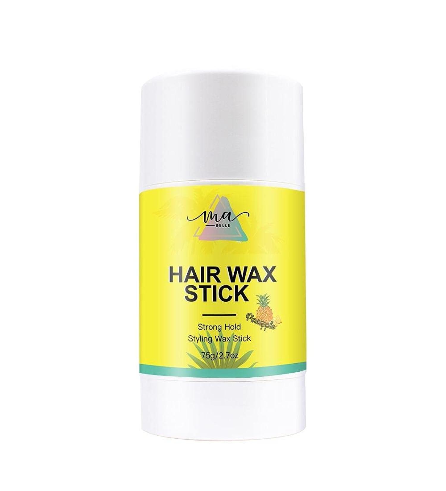 Wax Stick _ Roll over image to zoom in Hair Wax Stick Wax Stick for Hair Wigs Edge Control Slick Stick Hair Pomade Stick Non-greasy Styling Wax for Fly Away & Edge Frizz Hair 2.7 Oz By MaBelle (Pineapple)