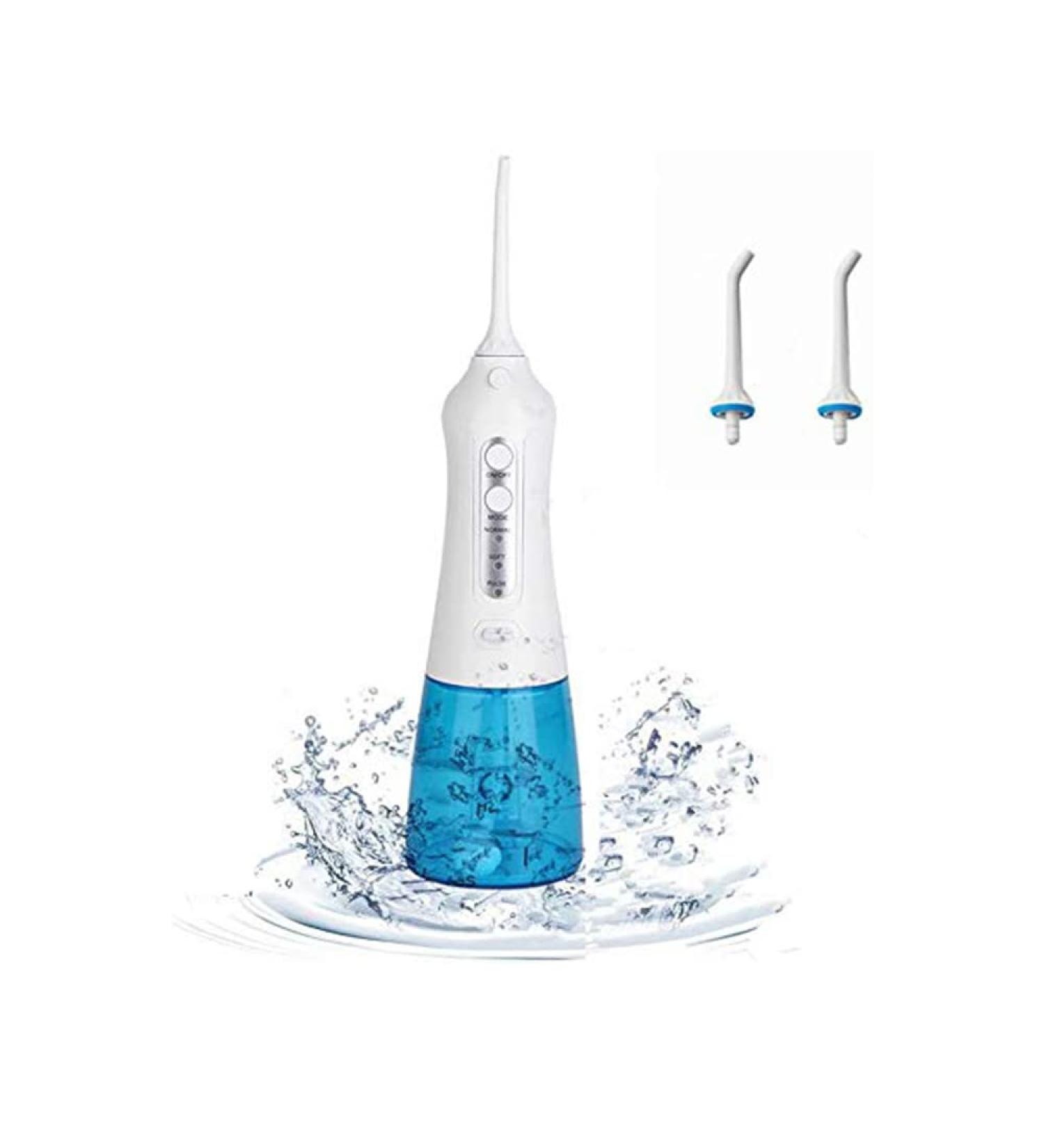Professional Cordless Water Flosser - IPX7 Waterproof Portable Dental Oral Irrigator for Home & Travel 3 Modes Rechargeable 300ml - Buy Online on GoSupps.com