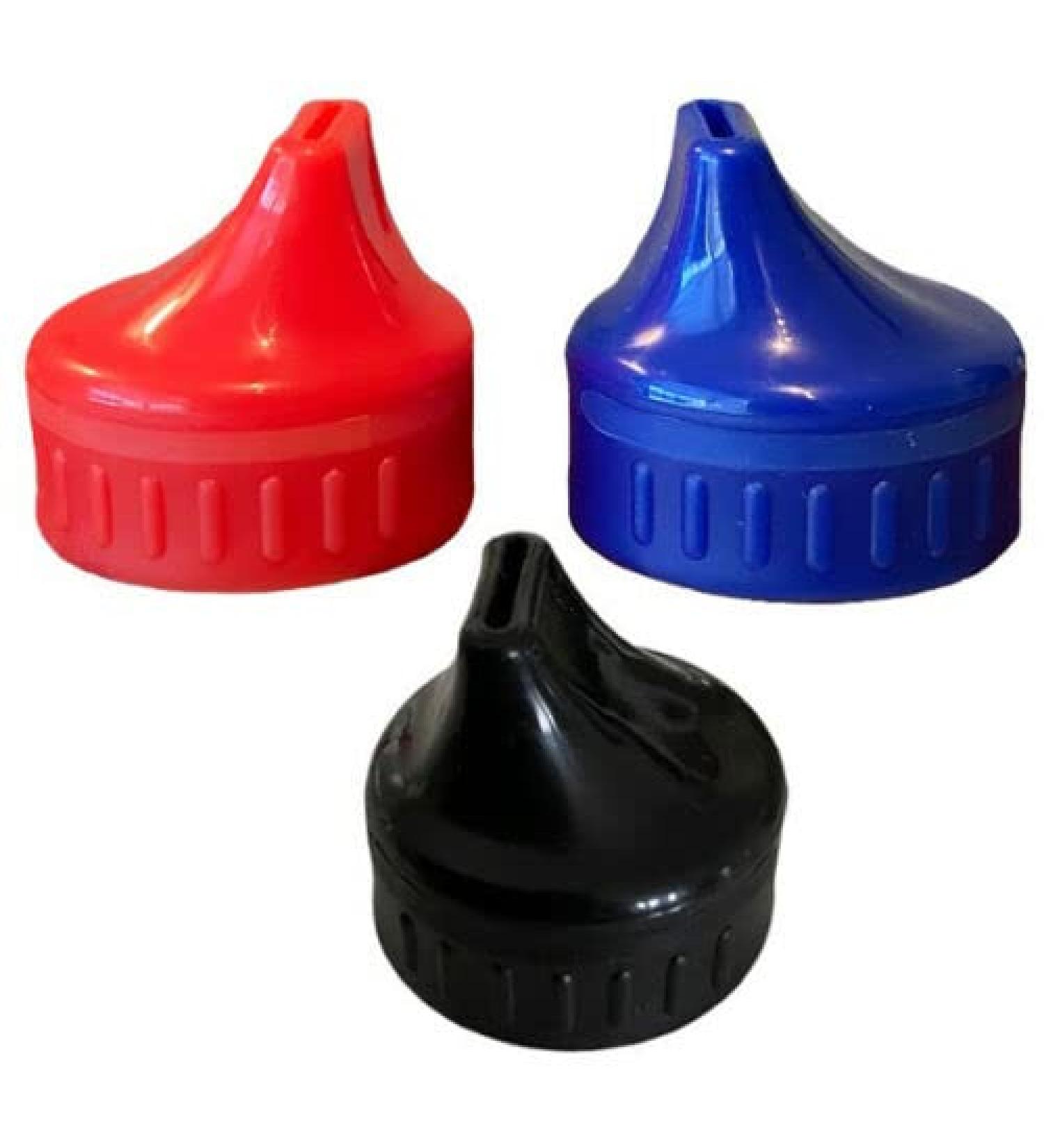 Soda Spouts Multi Pack - Turn Bottle into Sippy Cup - Red, Black, Blue - Buy Online on GoSupps.com