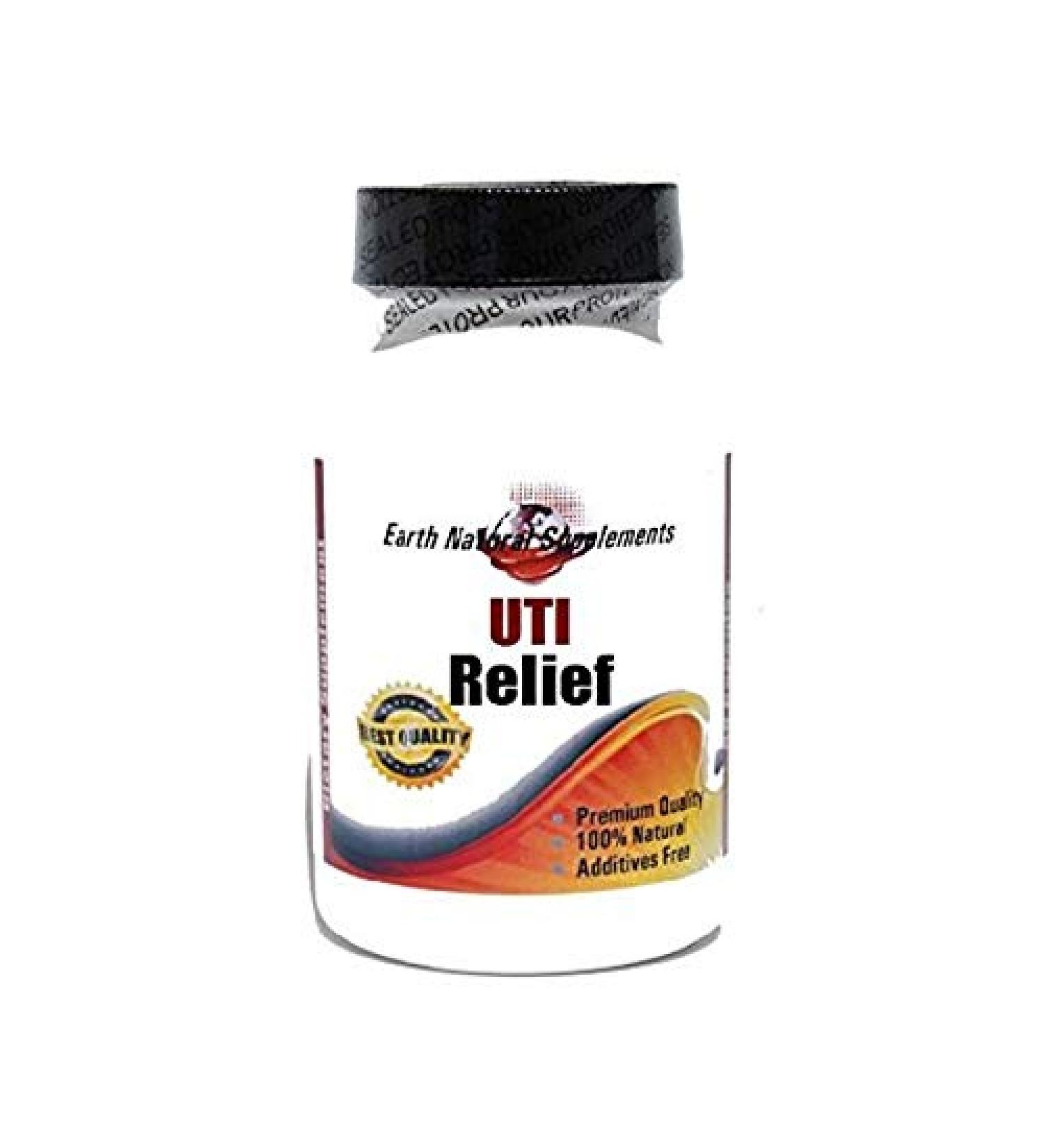 Urinary Track Infection Relief with Cornsilk Queen of Meadow Uva Ursi Juniper Cleavers Celery - UTI Relief * 90 Caps 100% Natural - by EarhNaturalSupplements