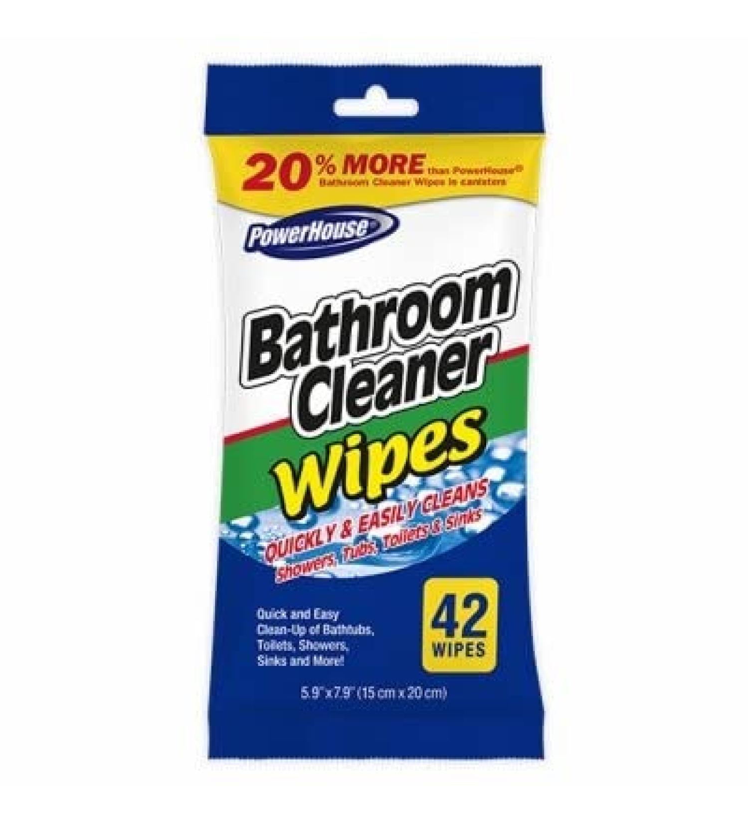 Bathroom Cleaner Wipes Non-Abrasive 42-Ct.
