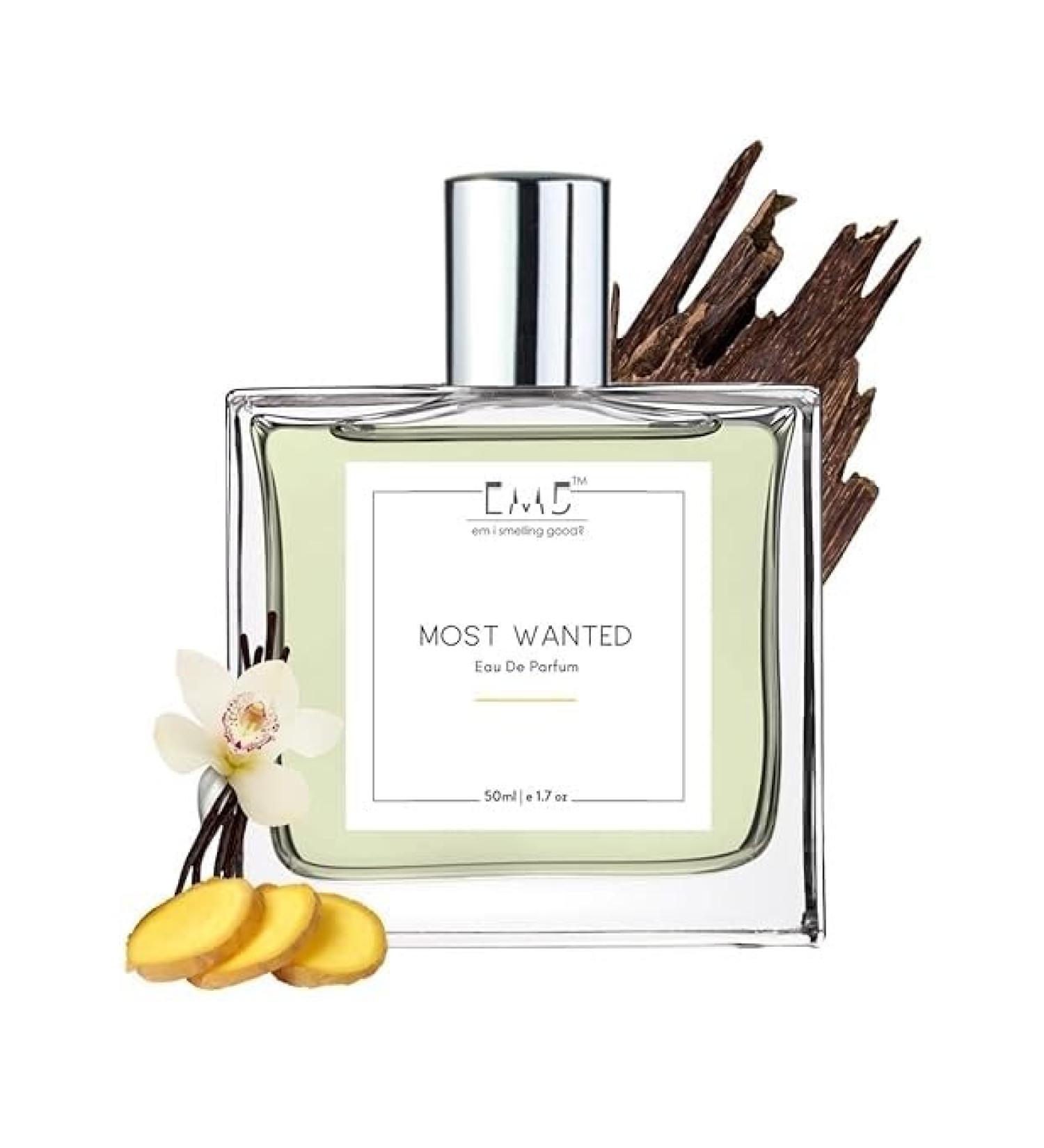 EMS Most Wanted Perfume for Men | Eau de Parfum Spray | Vanilla Woody Warm Spicy Fragrance | Luxury Gift for Him | (50ml / 1.7 Fl Oz) - Buy Online on GoSupps.com