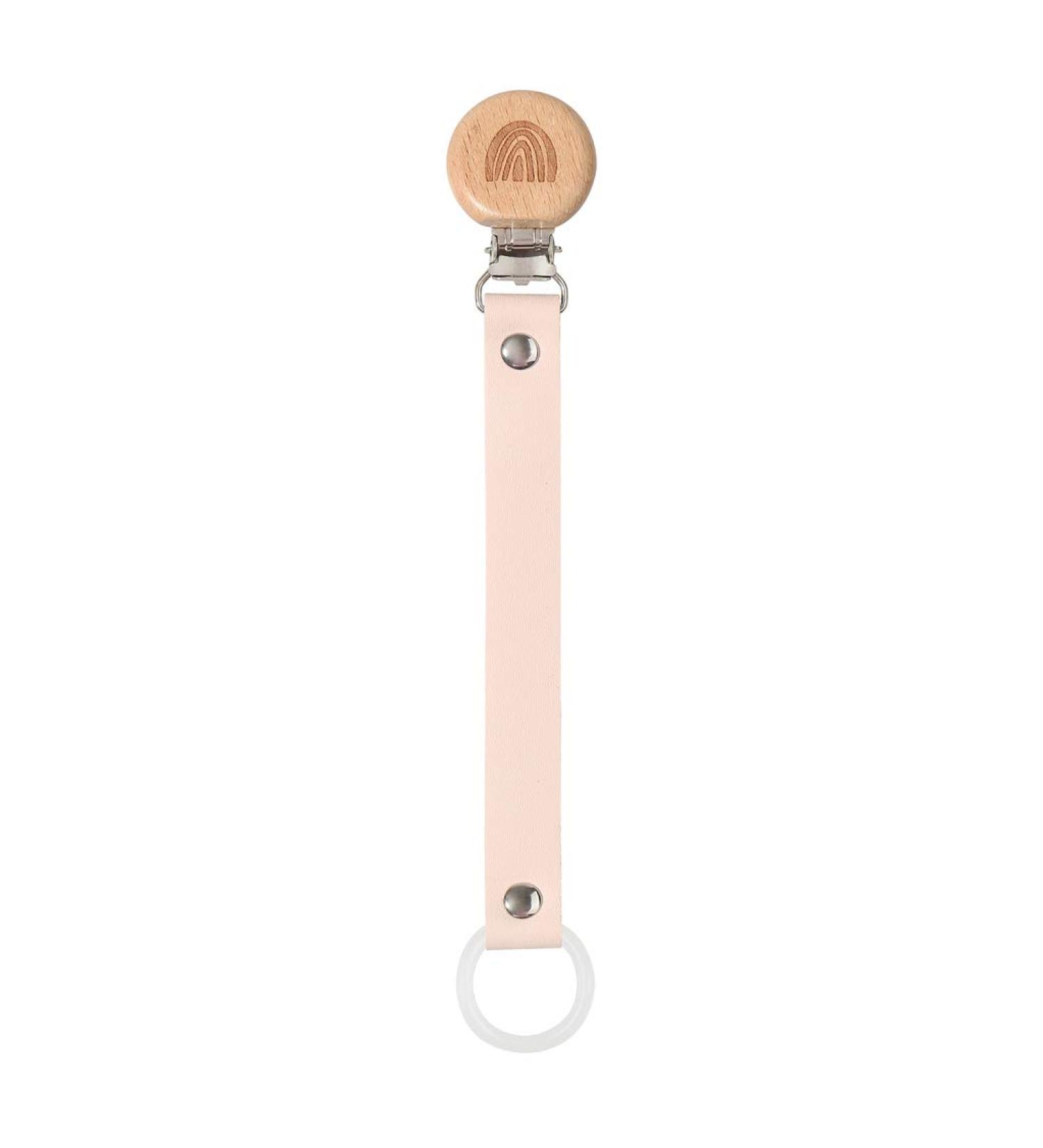 Gou 161 Guo Leather Pacifier Strap | Stylish Pacifier Chain & Clip for Babies - International Shipping Available - Buy Online on GoSupps.com