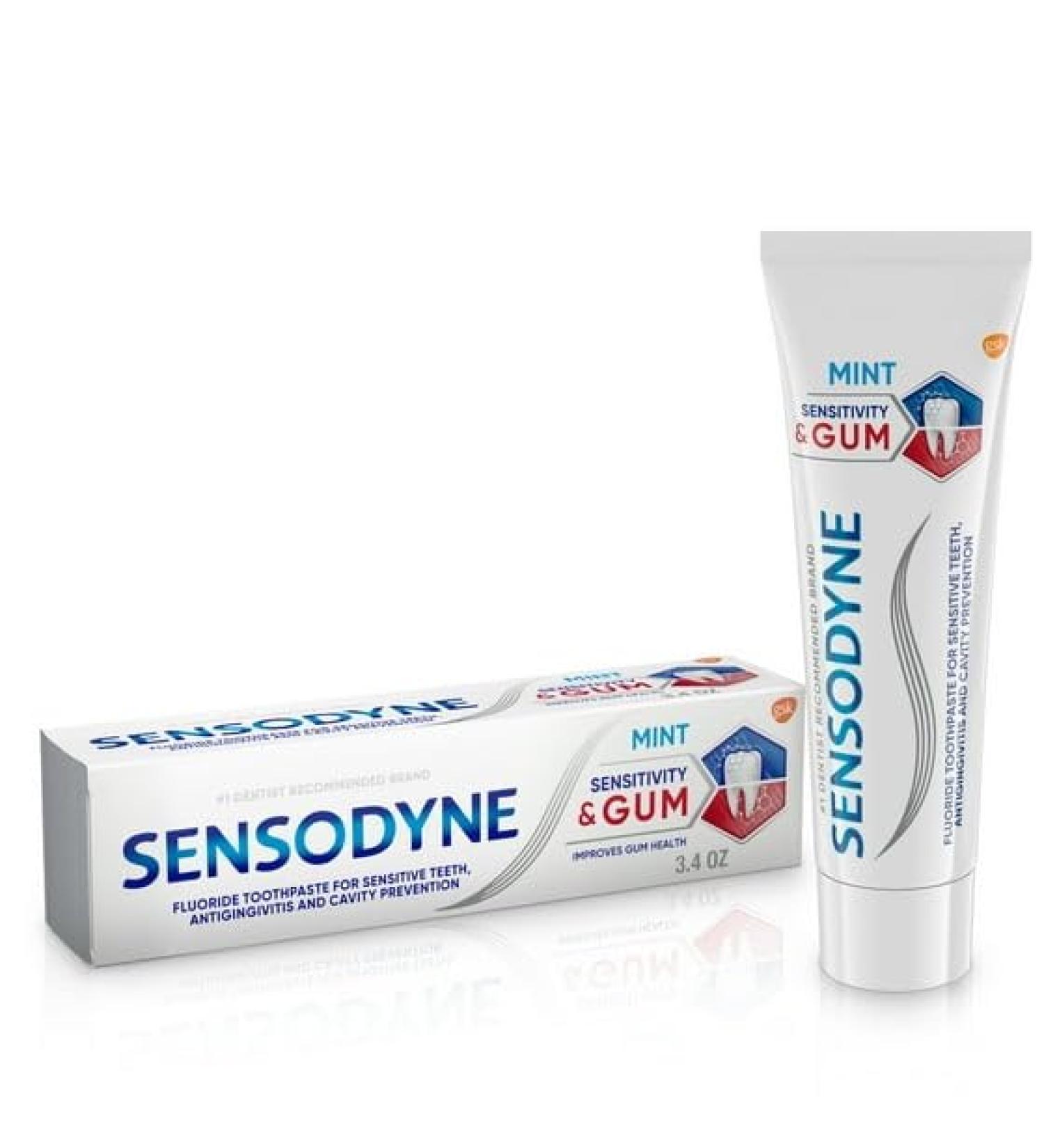 Buy Sensodyne Sensitivity & Gum Toothpaste - Mint Flavor for Adults (3.4 oz) - Fast International Shipping - Buy Online on GoSupps.com