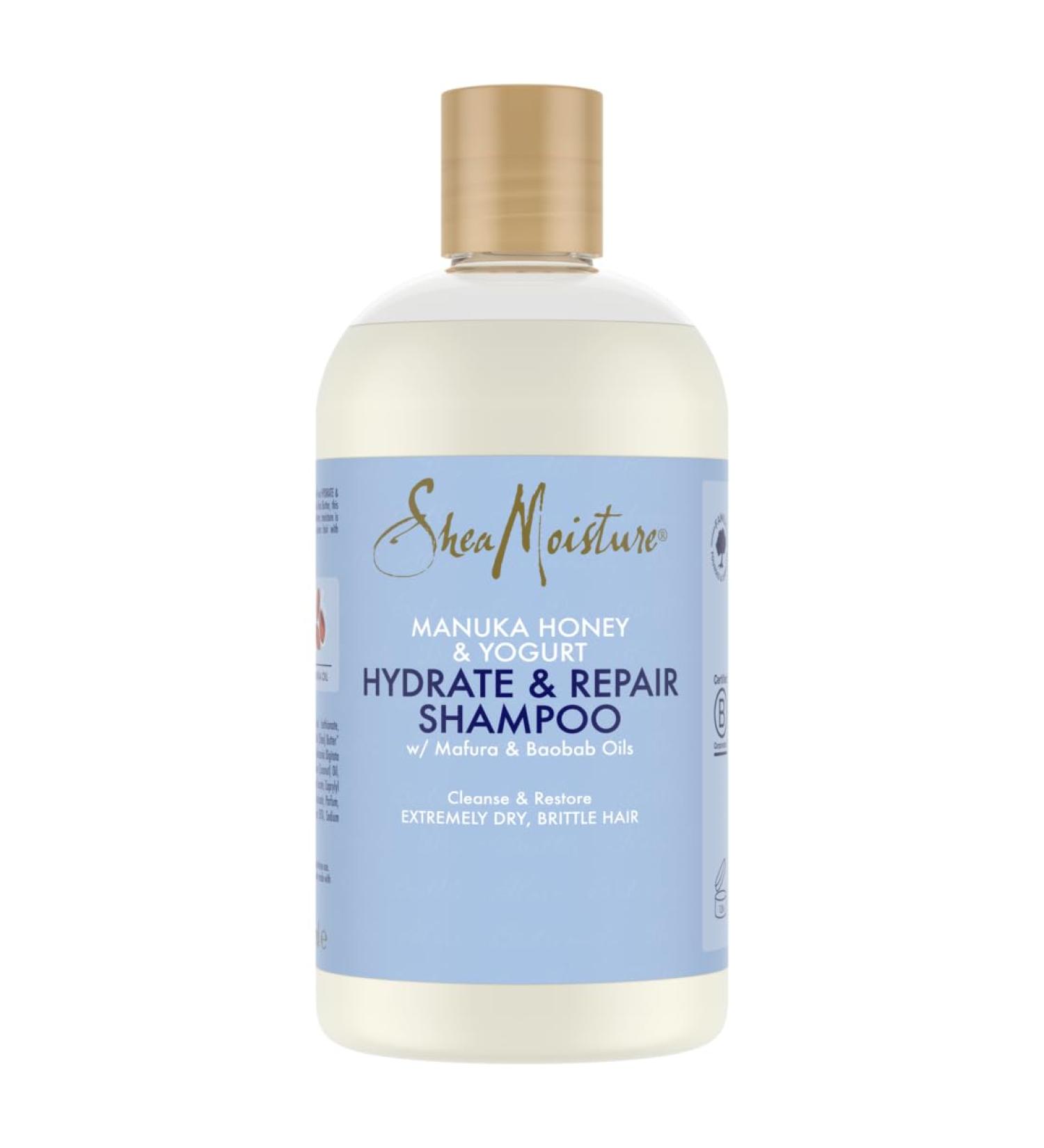 SheaMoisture Hydrate & Repair Shampoo for extremely dry and fragile hair Manuka Honey & Yogurt naturally silicone and sulfate free 384 ml - Buy Online on GoSupps.com