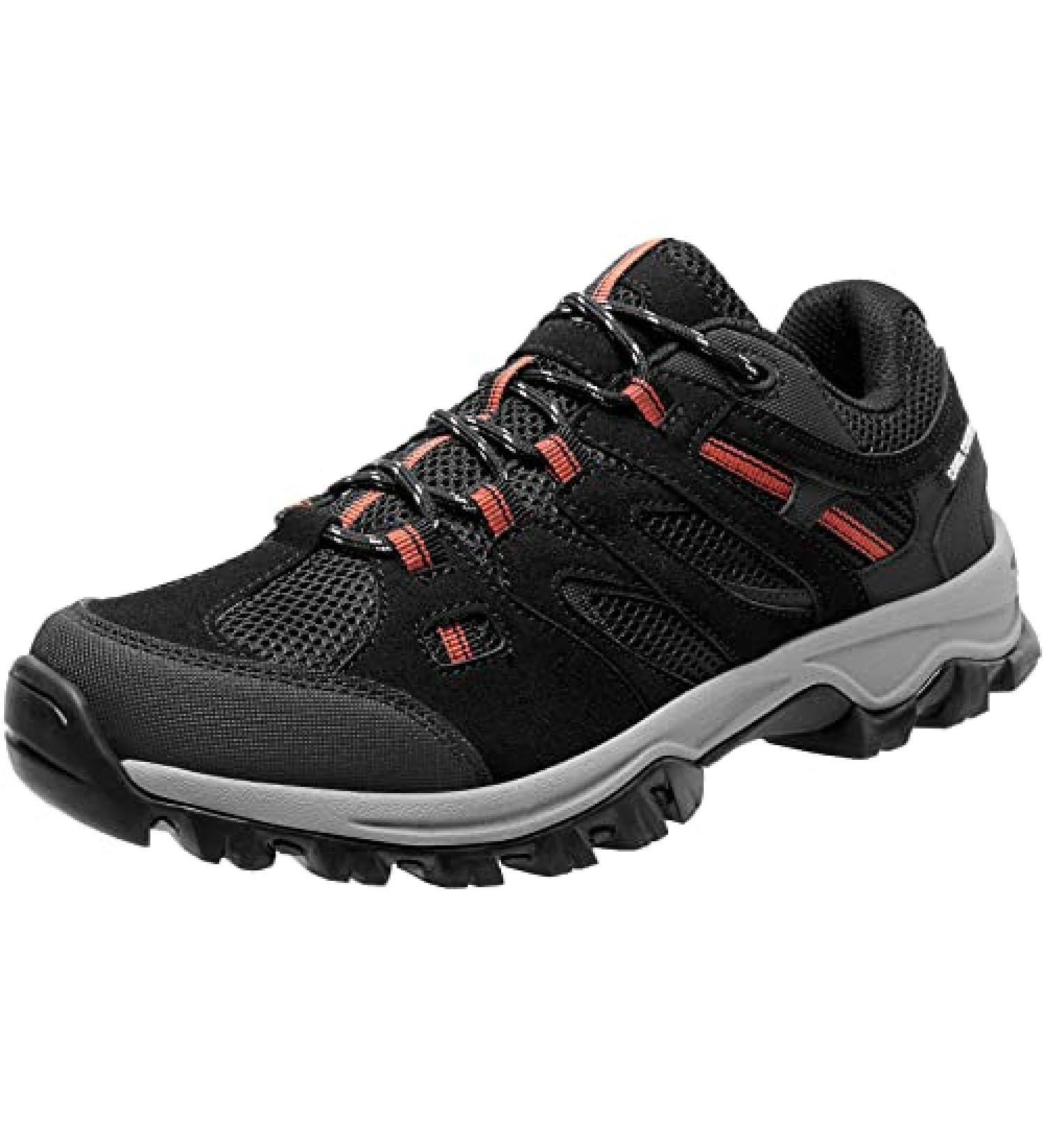 CAMELSPORTS Men's Outdoor Hiking Shoes - Low Top Ankle Support Trekking Sneakers in Black - Size 7 - Buy Online on GoSupps.com