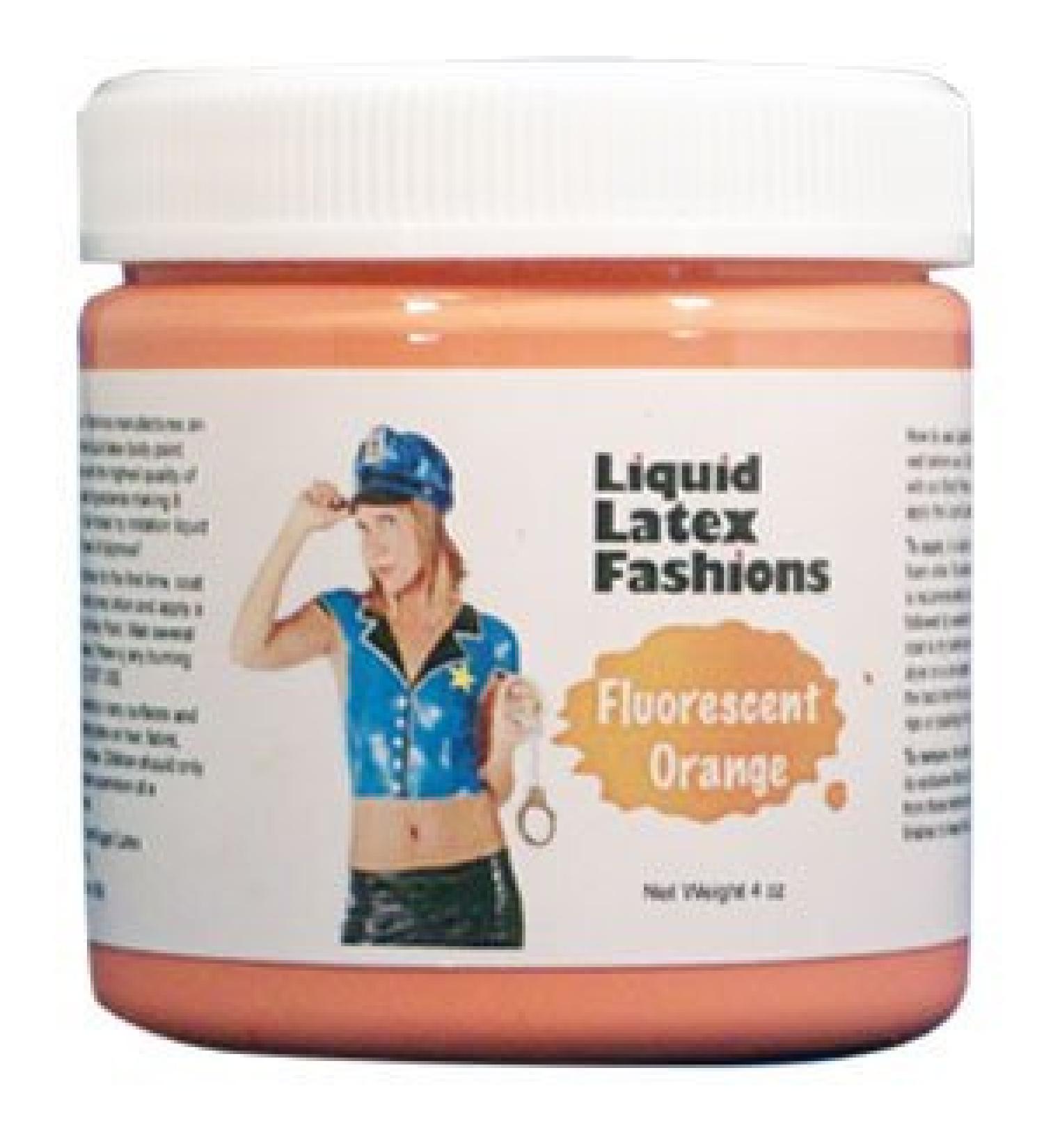 Ammonia Free Liquid Latex Body Paint 8oz Fluorescent Orange