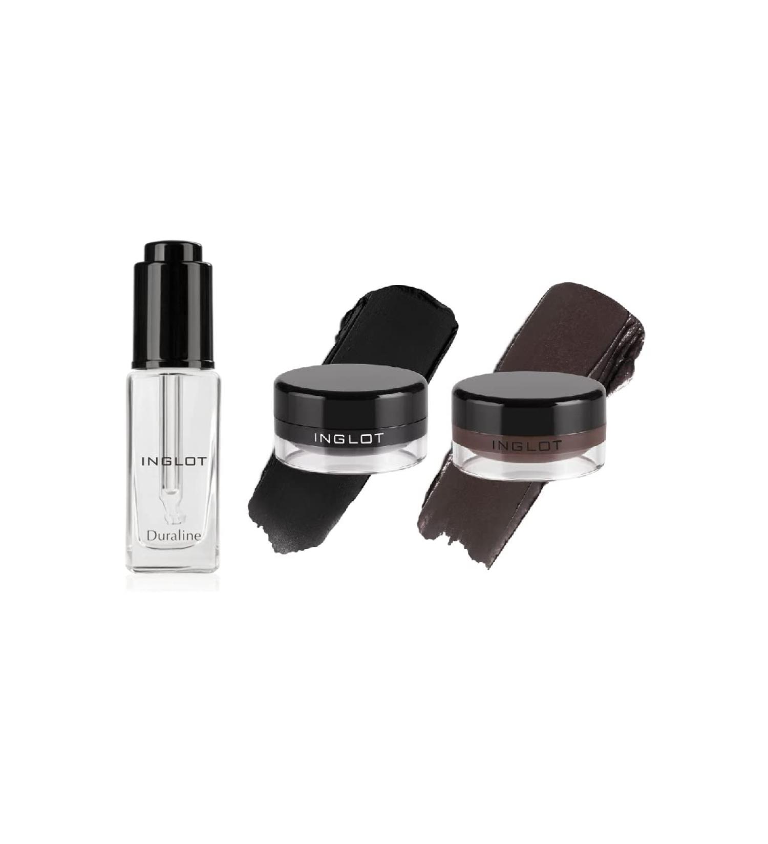 INGLOT Beauty Box Bundle - Duraline + AMC Eyeliner Gel 77 & 90 (3-Piece Set) - Buy Online on GoSupps.com