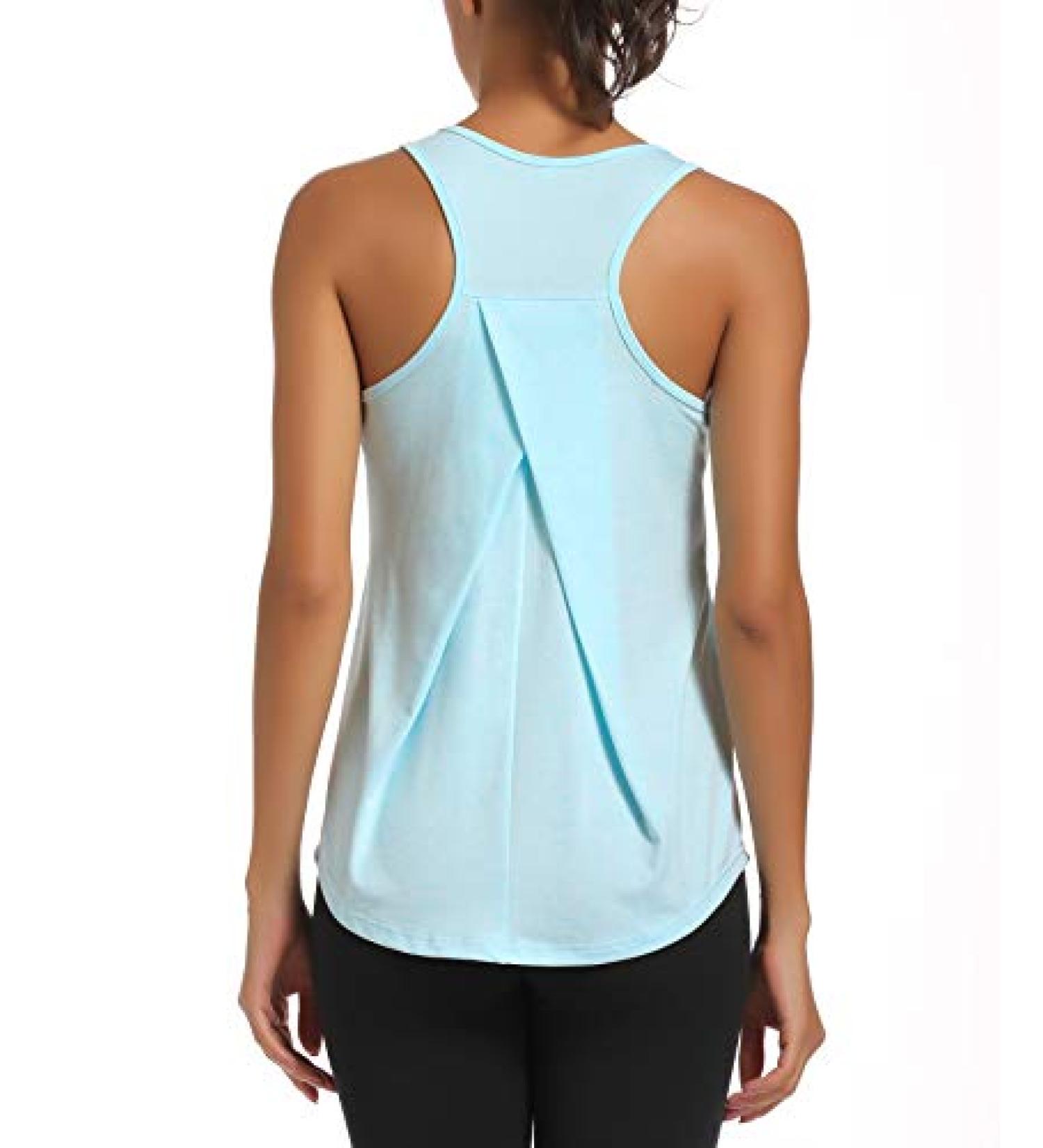 HLXFHB Women's Workout Tank Top - Sky Blue, S - Buy Online on GoSupps.com