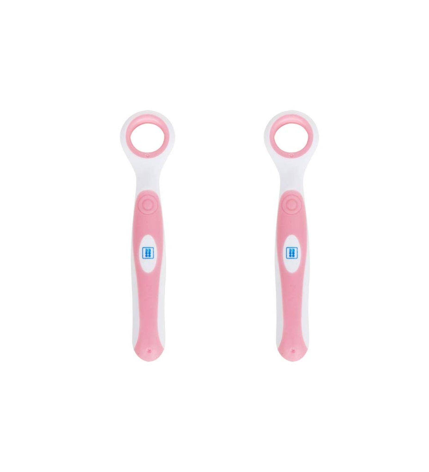 Tender Tongue Cleaner Brush (Pack of 2) - Soft Pink Oral Care for Fresh Breath | International Shipping Available - Buy Online on GoSupps.com
