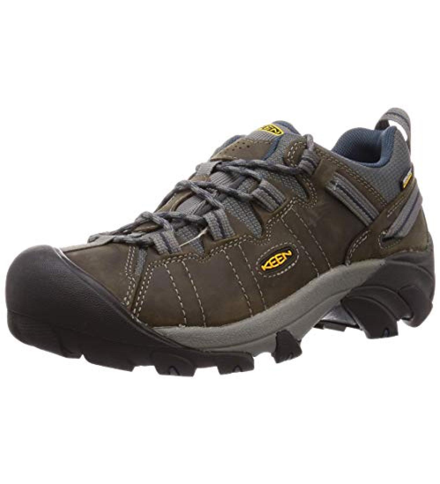 KEEN Men's Targhee 2 Low Waterproof Hiking Shoes 10.5 - Gargoyle/Midnight Navy - Buy Online on GoSupps.com