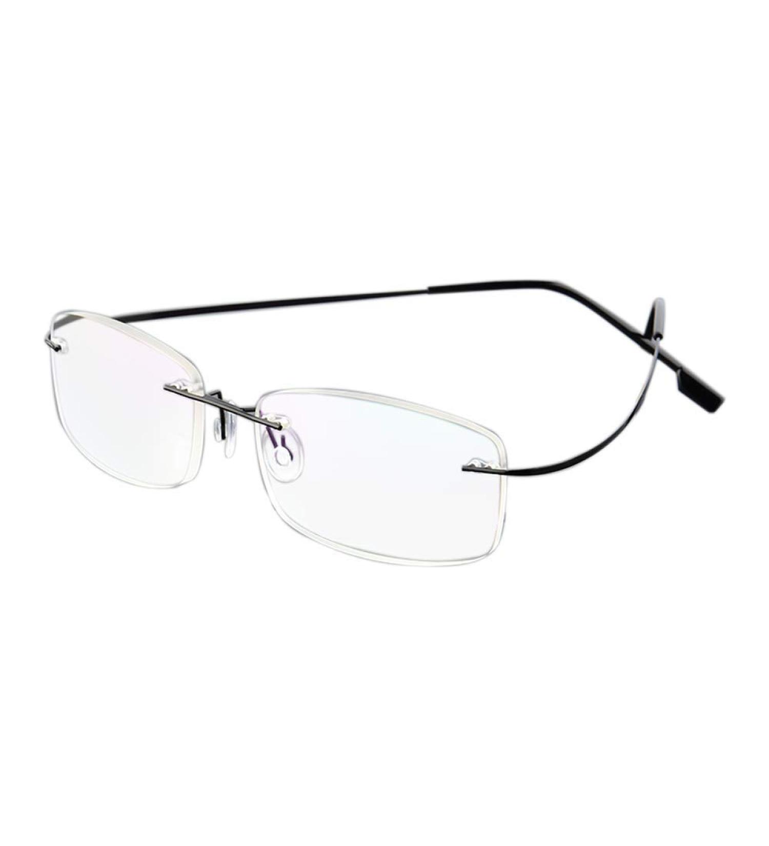 Super Light Rimless Titanium Reading Glasses for Men & Women | +1.0 Magnification - Stylish & Durable - Buy Online on GoSupps.com