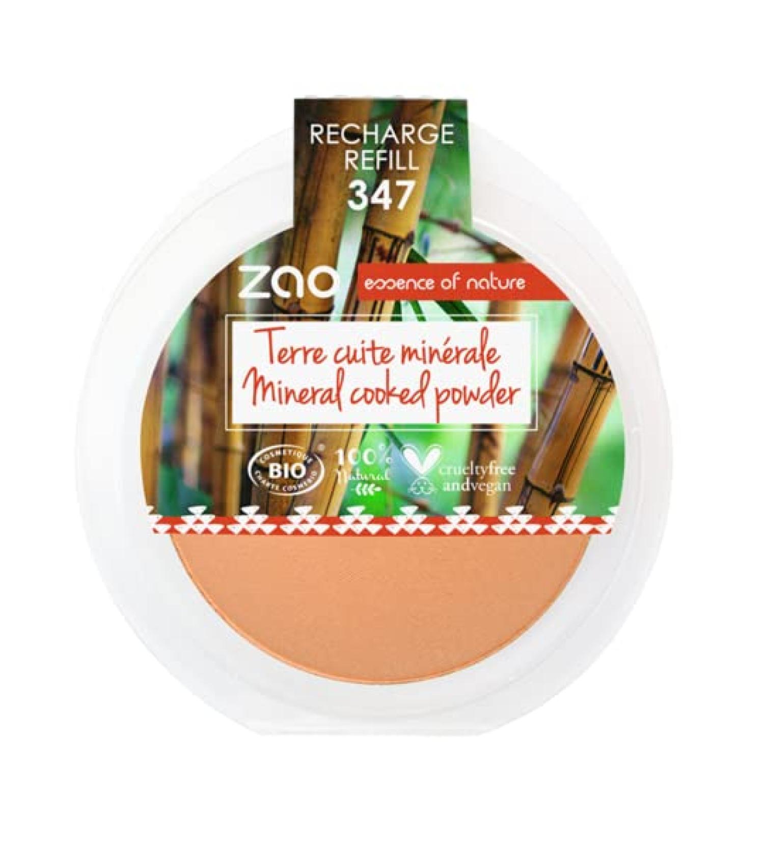 ZAO - Terracotta Mineral 347 Natural Glaze - RECHARGE - Organic Natural Vegan
