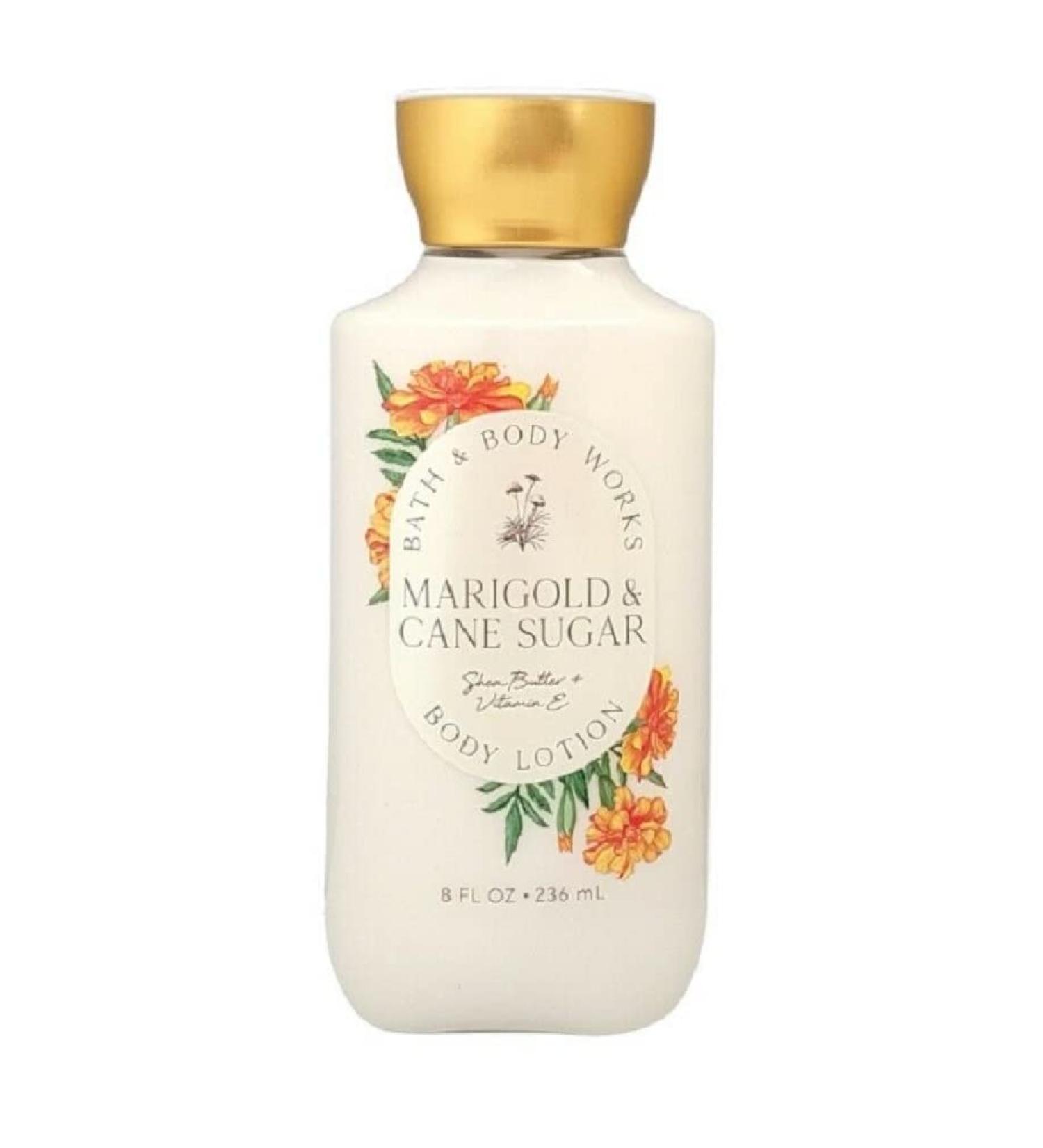 Bath and Body Works Marigold & Cane Sugar Lotion 8 oz - Shea & Vitamin E Moisturizer for Soft Skin - Buy Online on GoSupps.com