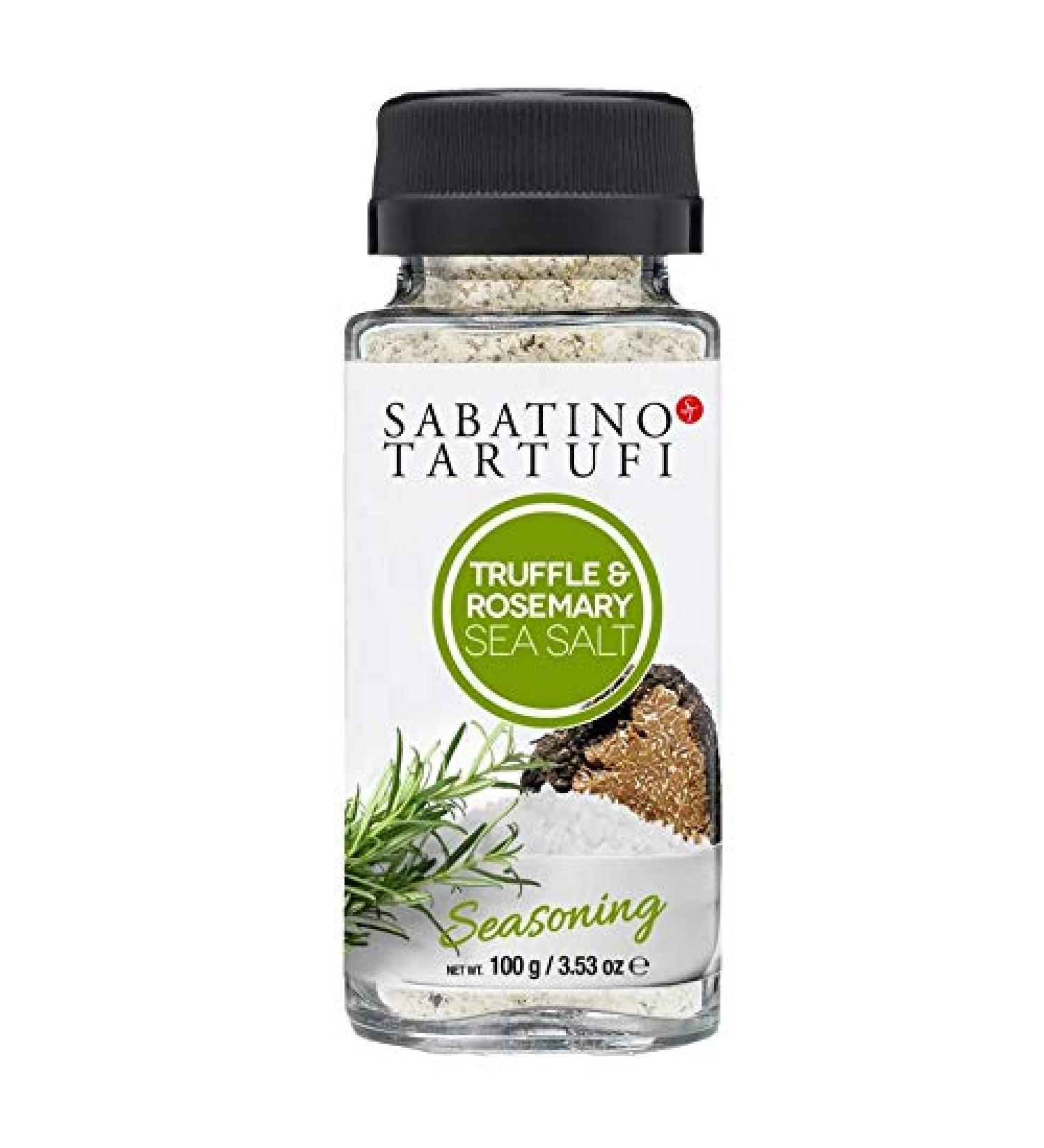 Sabatino Truffle & Rosemary Sea Salt Seasoning - 3.53 oz Gourmet All Natural Salt - Buy Online on GoSupps.com