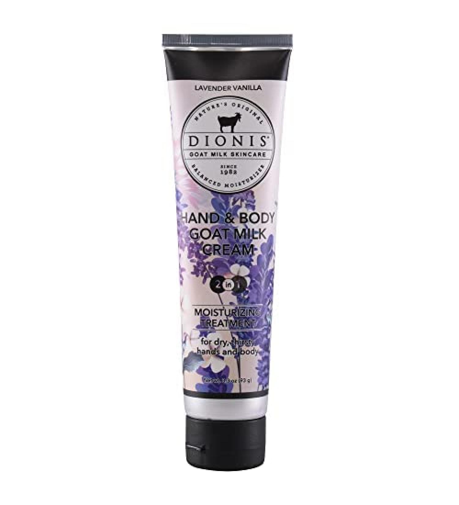 Dionis Lavender Vanilla Scented Hand & Body Cream 3.3 oz - Travel Size, Hydrating & Moisturizing, Cruelty-Free, Made in the USA - Buy Online on GoSupps.com