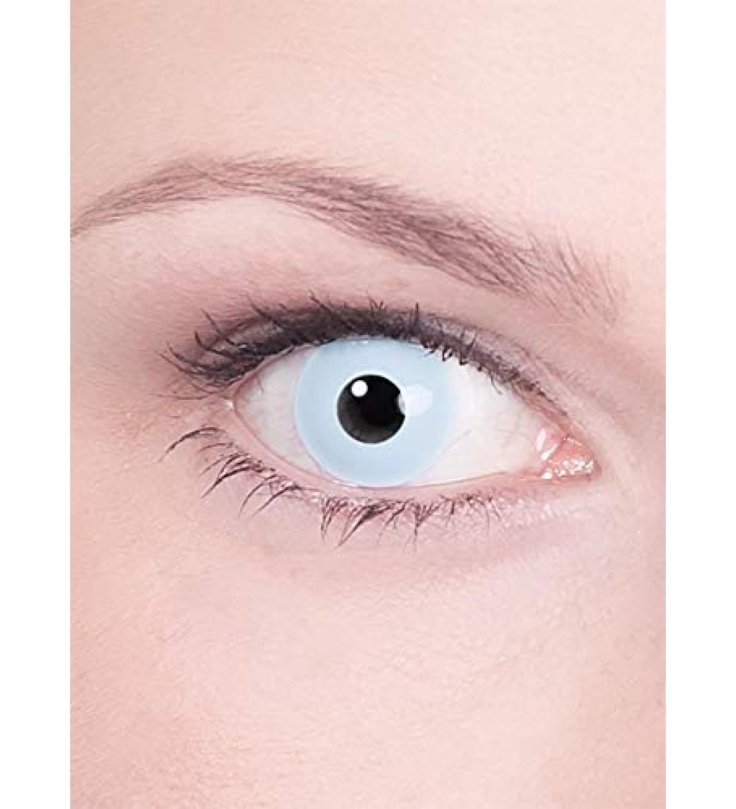 Light Blue Prescription Contact Lenses - Annual Motif Lens for Halloween & Carnival - Dioptria -1.0 - Buy Online on GoSupps.com