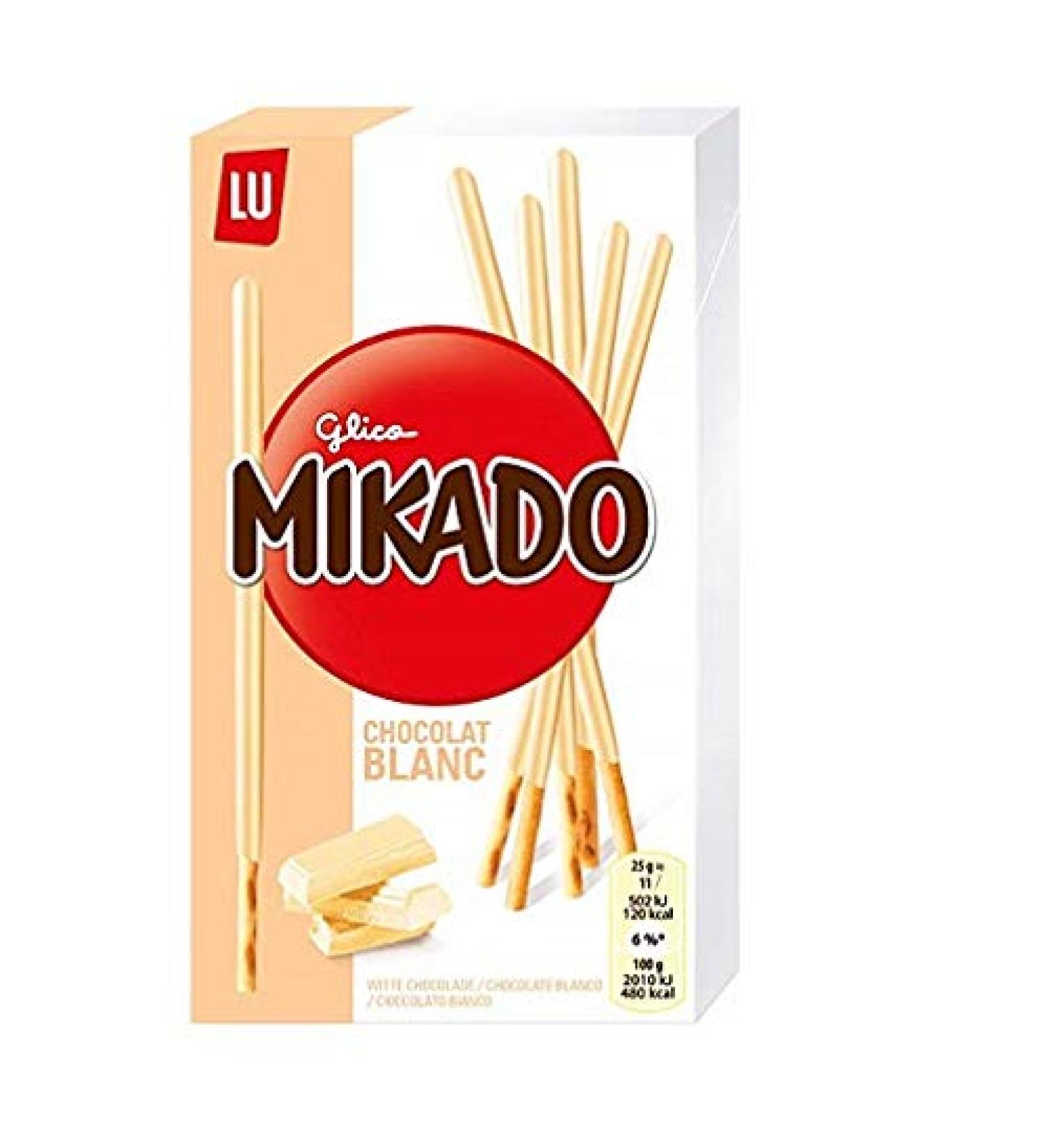 Mikado Mikado Chocolate-Coated Biscuit Sticks - 75g - White Chocolate