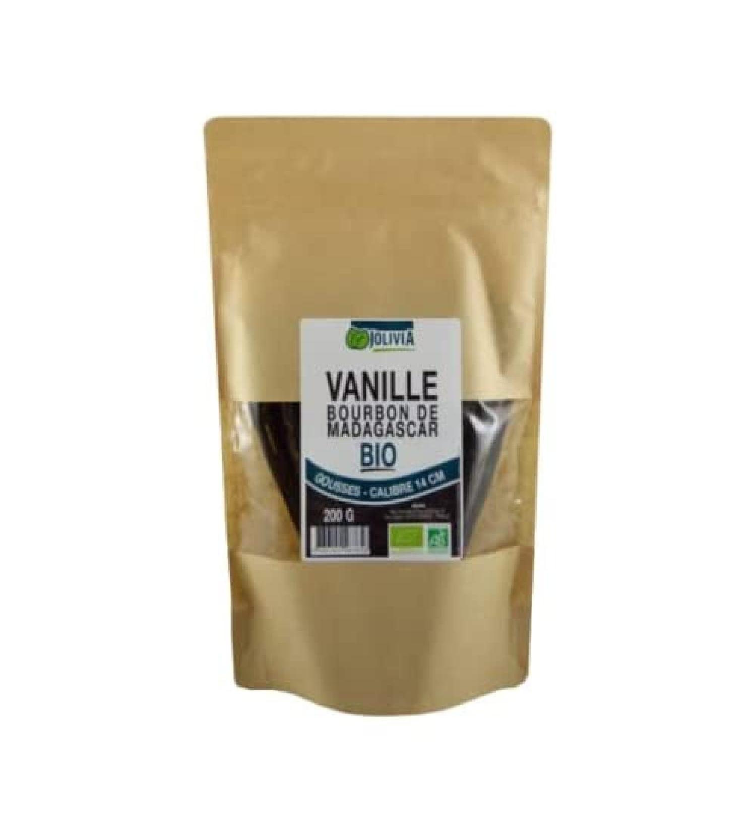 Organic Bourbon Vanilla Pods from Madagascar - 200g | Bulk Size | Vegan | Made in France