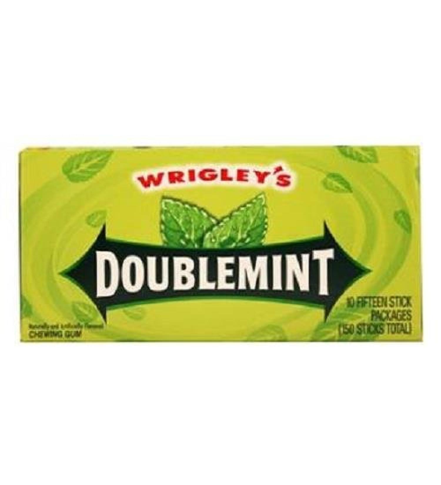 WRIGLEYS GUM PLEN-T-PAK DOUBLEMINT 15 stk Each ( 10 in a Pack ) by Wrigley's