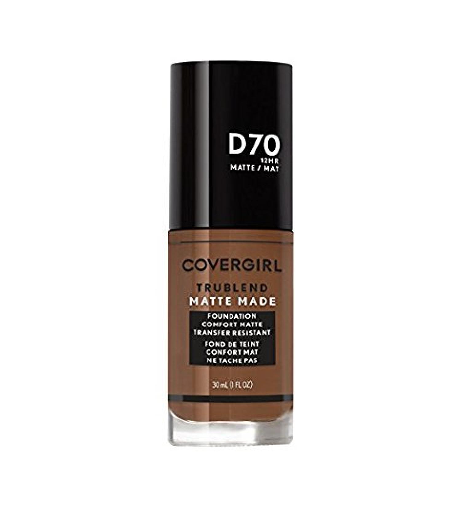 Covergirl Trublend Matte Made Liquid Foundation D70 Cappuccino (Pack of 2)