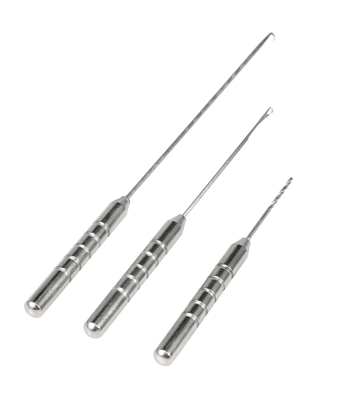 BCBF 3-Piece Bait Needle Set - Aluminum Alloy Drilling Tools for Fishing Rigs & Bait Accessories - International Shipping Available - Buy Online on GoSupps.com