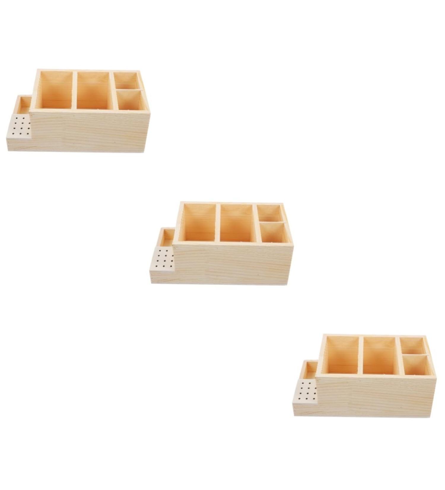 Beaupretty Desk Box grinding head storage box name cards holder grinding head holder desk pen pencil holder remote control organizer storage nail organizer nail bits log nail polish Storage - Buy Online on GoSupps.com