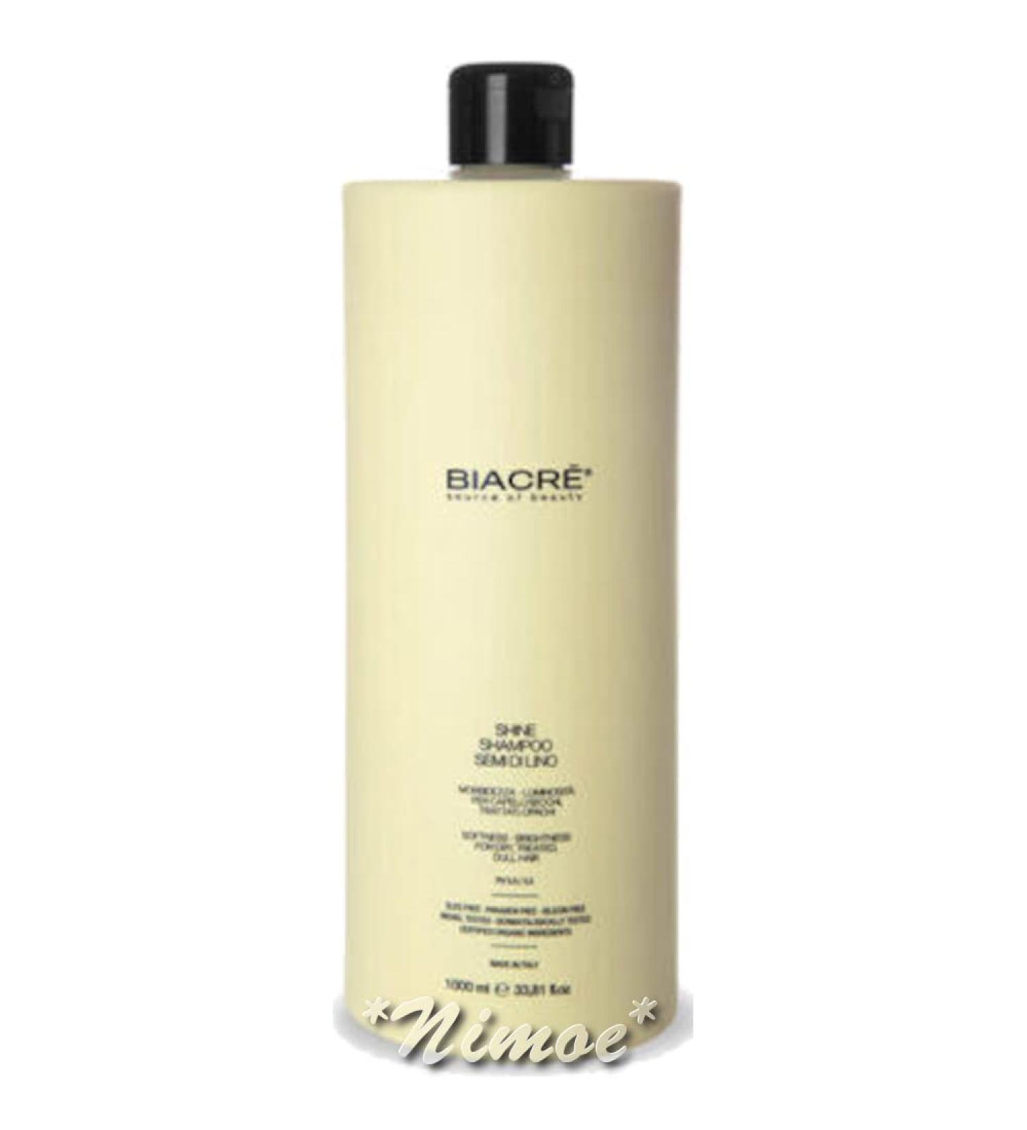 Shine Bath 1000 ml shampoo lijnzaad Biacr Linseeds After Colour Coloured Dry