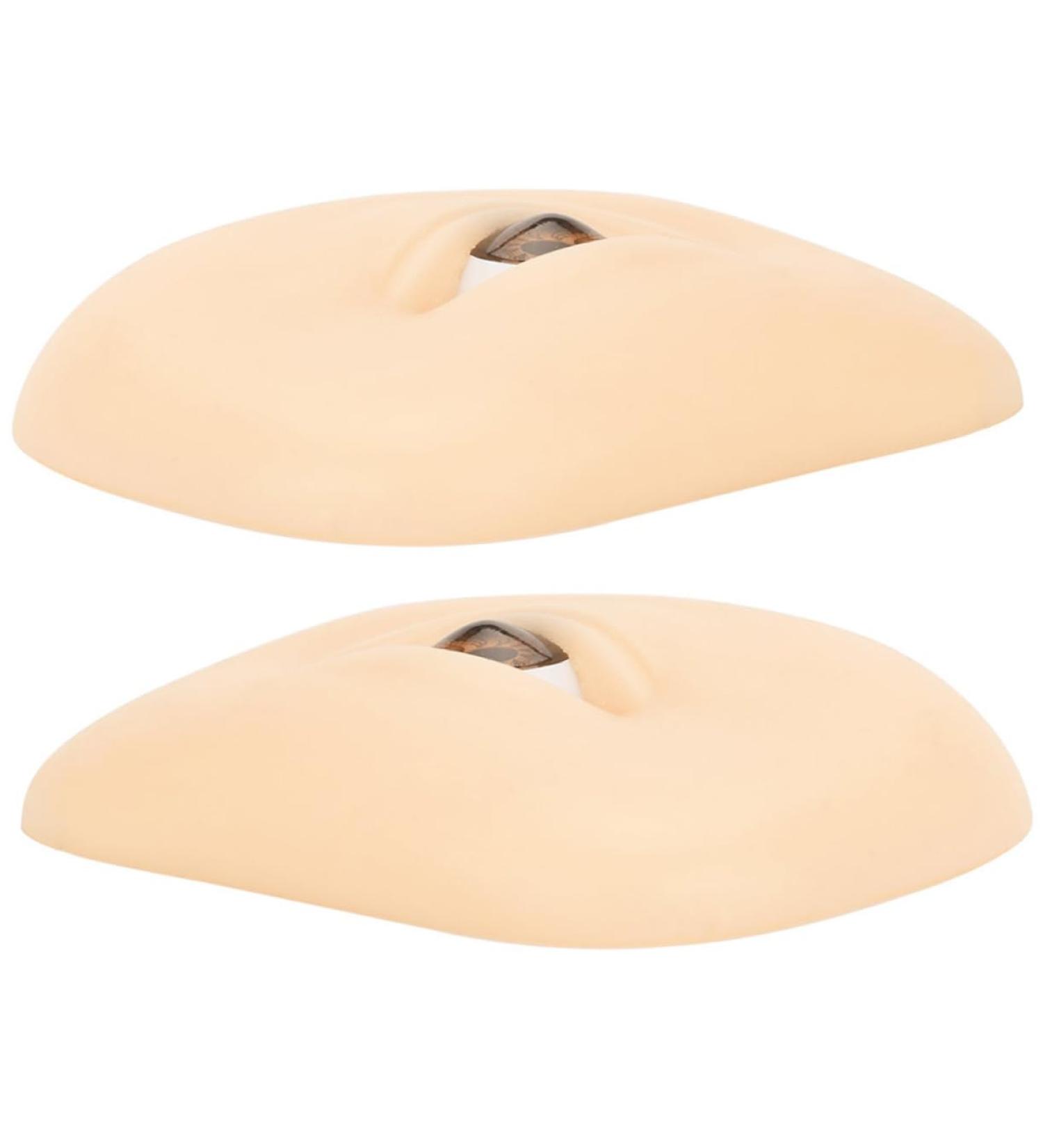 NOLITOY 1 Set Makeup Practice Skin Eyeshadow Eye Makeup Board Makeup Silicone Skin Training Board Thicken 6.90X5.20X1.40CM Assorted Color - Buy Online on GoSupps.com