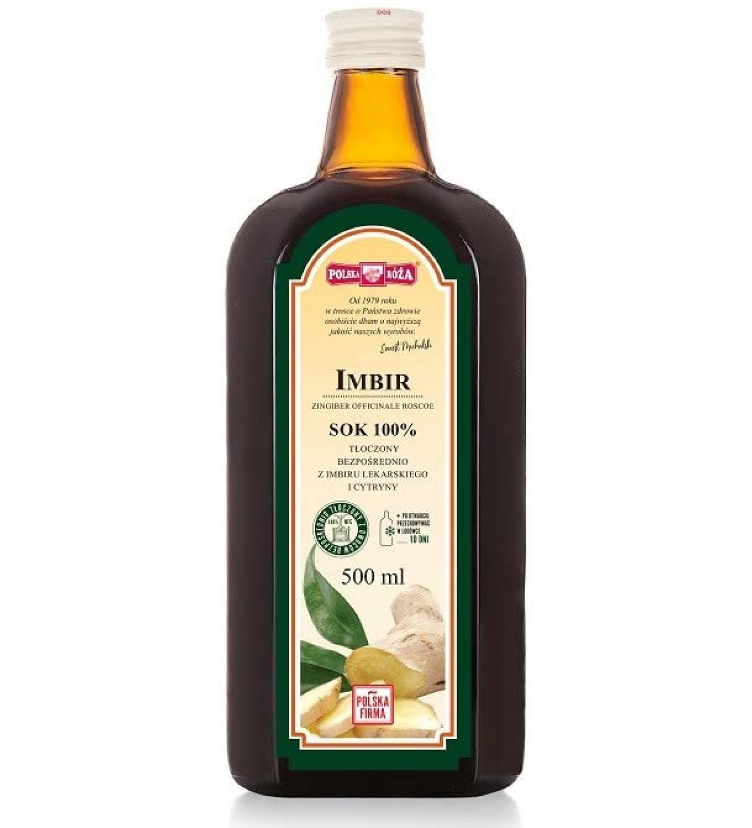 Ginger juice without sugar 500 ml Polska Roza