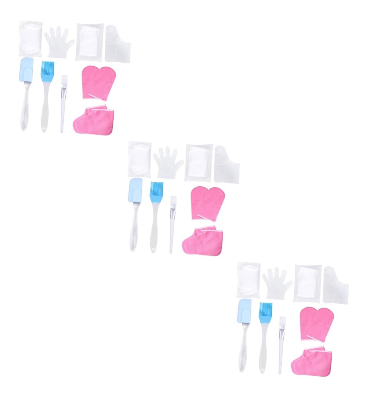 FOMIYES 3 Sets Hand and Foot Care Set Paraffin Wax Gloves Moisturizing Gloves Work Gloves Spa Kit Bathing Accessories Paraffin Bath Liners Hand Foot Care Supplies Skin Treatment Gloves - Buy Online on GoSupps.com