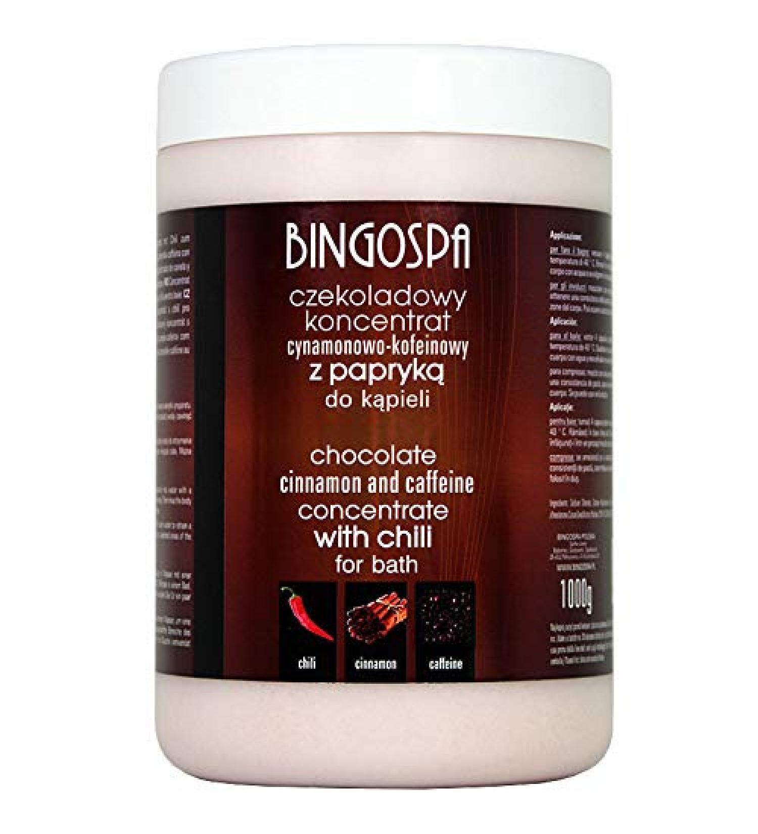 Buy BINGOSPA Chocolate-Cinnamon Caffeine Concentrate with Chili for Bathing & Spa - 1000g - International Shipping Available - Buy Online on GoSupps.com