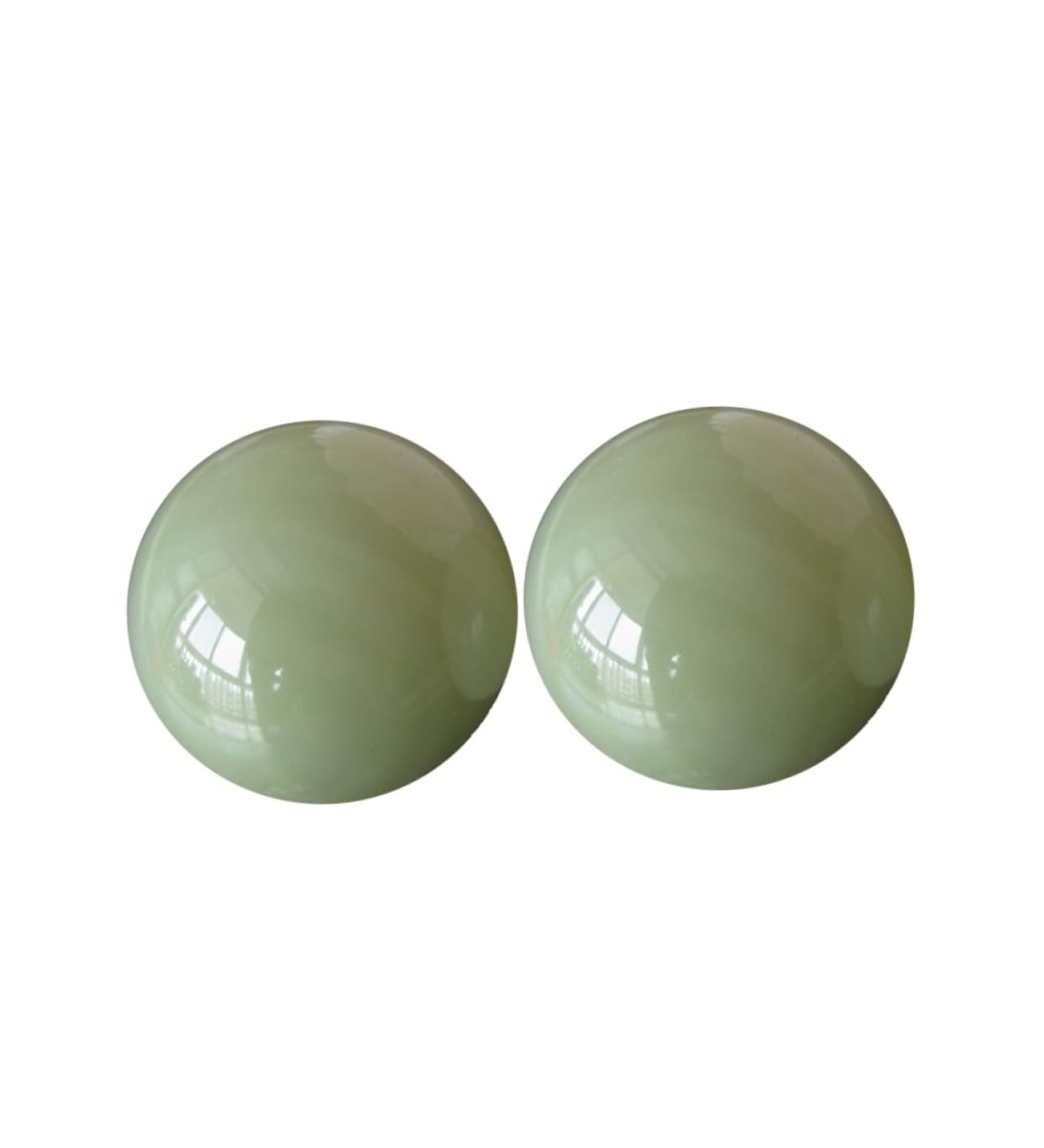 Buy Gatuida Foldable Oven Wind Protection Massage Balls - Jade Stress Relief & Training Globe - Green & White - Perfect for Relaxation - Buy Online on GoSupps.com
