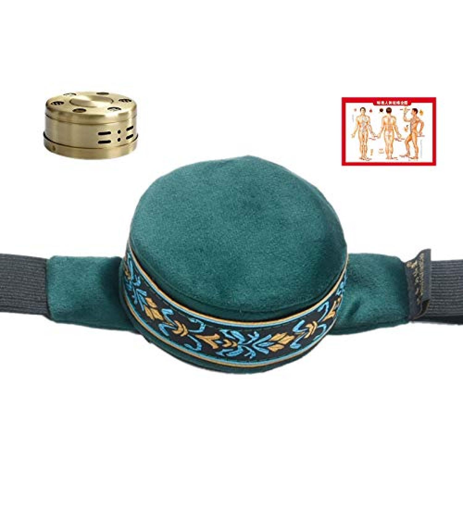 Shop Lanlousy Green Velvet Smokeless Moxibustion Box - Herbal Acupuncture Meridian Heating Therapy for Women | International Shipping - Buy Online on GoSupps.com