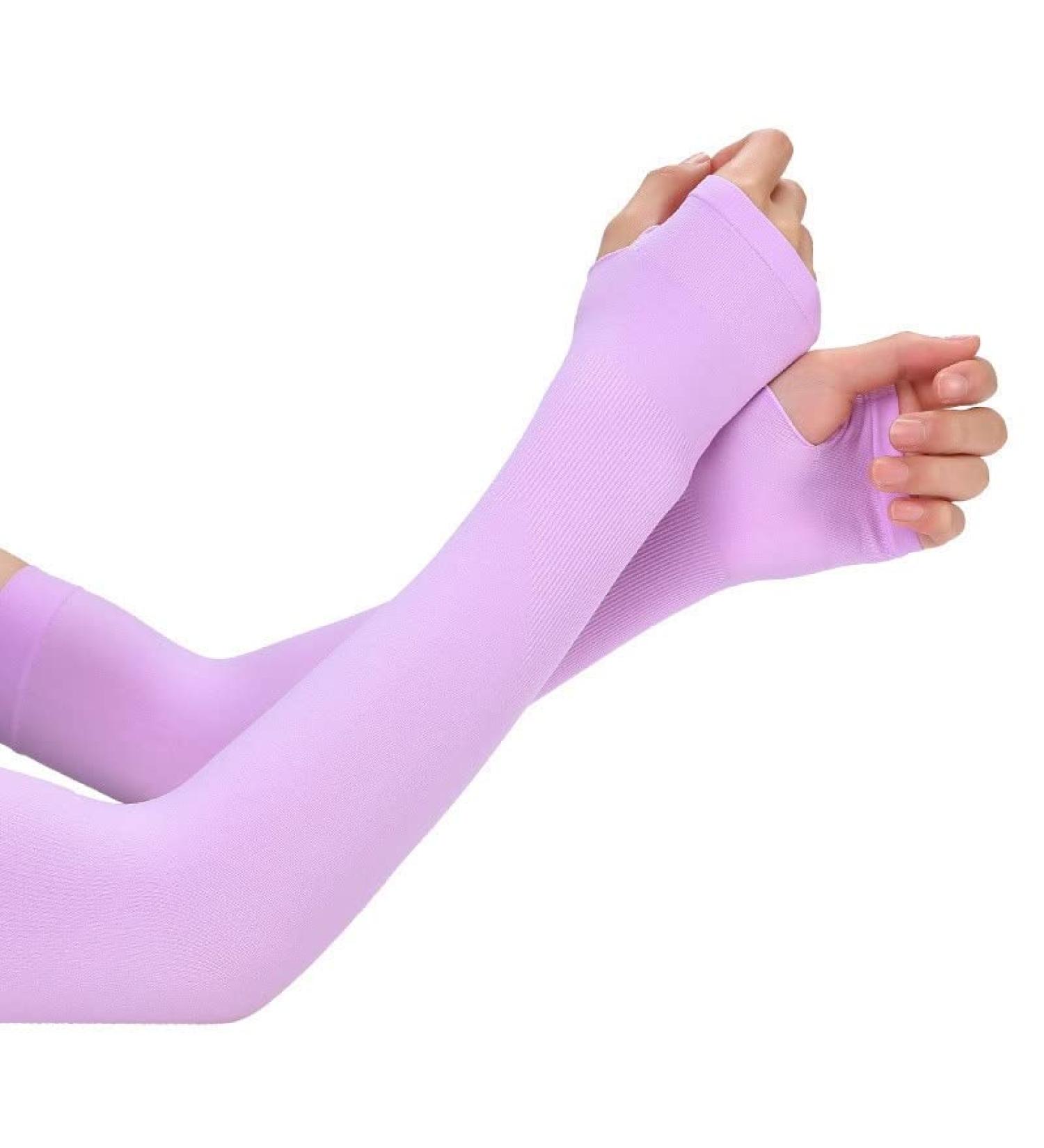 Guard Sleeve Warmer Women Men Sports Sleeves Sun UV Protection Hand Cover Support Running Fishing Cycling Ski (Color : Purple) - Buy Online on GoSupps.com
