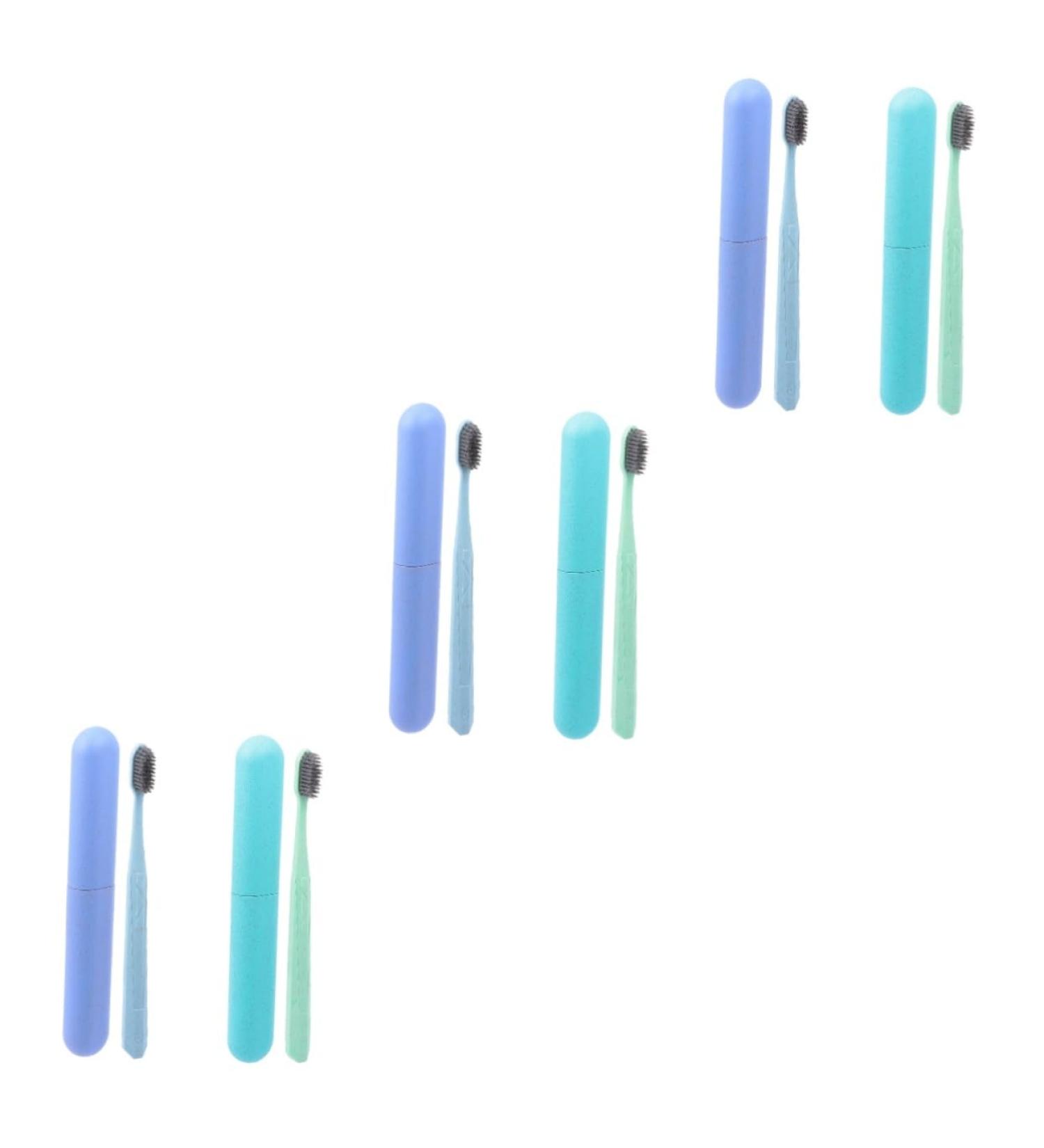 Ipetboom 6-Piece Soft Bristle Toothbrush Set | Eco-Friendly Toothbrushes with Case for Adults - Perfect for Oral Care & Travel - Buy Online on GoSupps.com