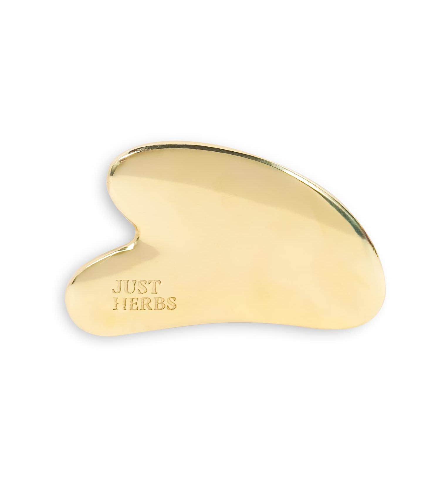 Kansa Gua Sha Face Massage Tool | Reduce Fine Lines Achieve Glowing Skin & Relieve Stress - 144g - Buy Online on GoSupps.com