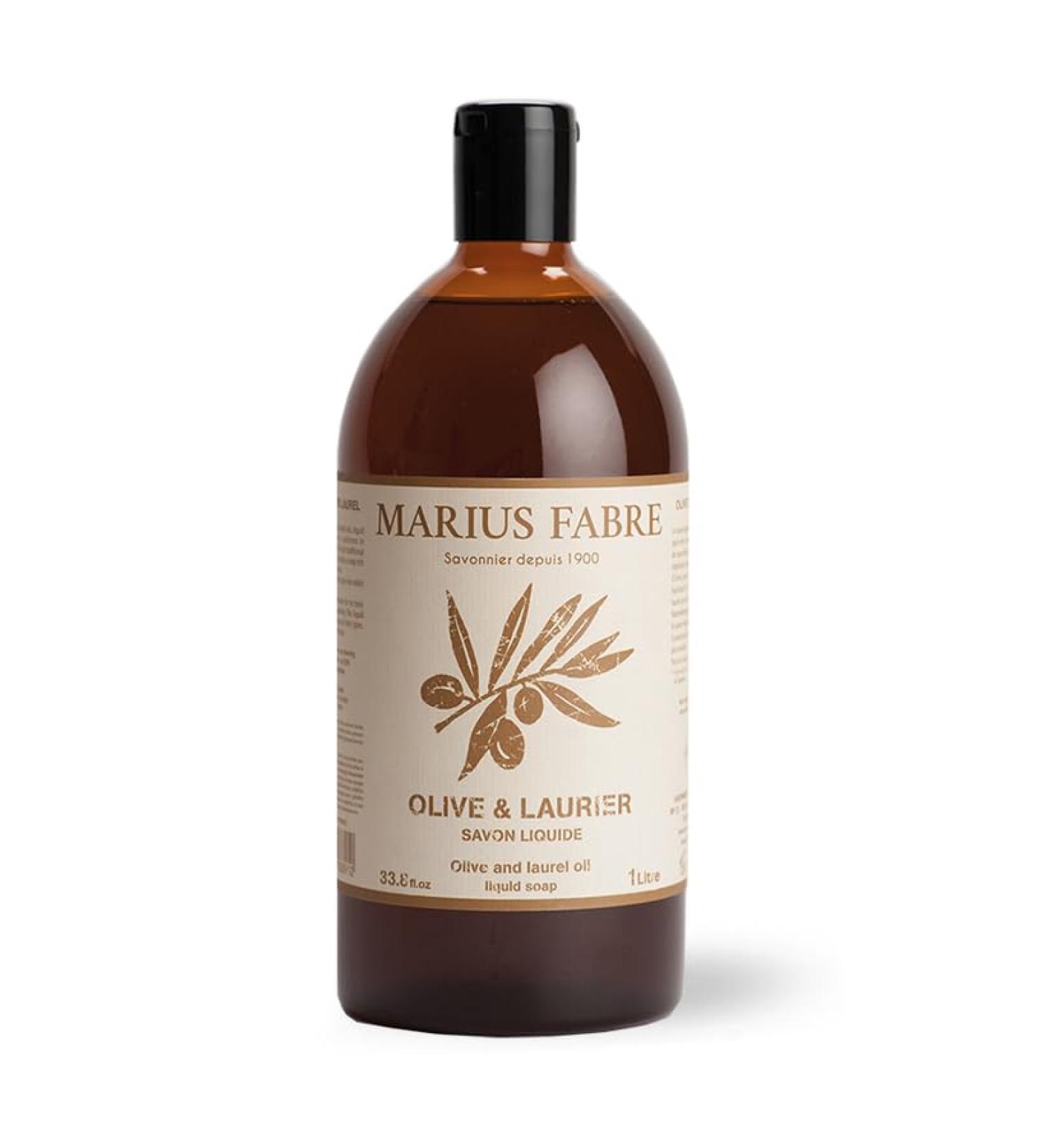 Marius Fabre Liquid Aleppo Soap 1Litre (Refill Bottle) - Buy Online on GoSupps.com