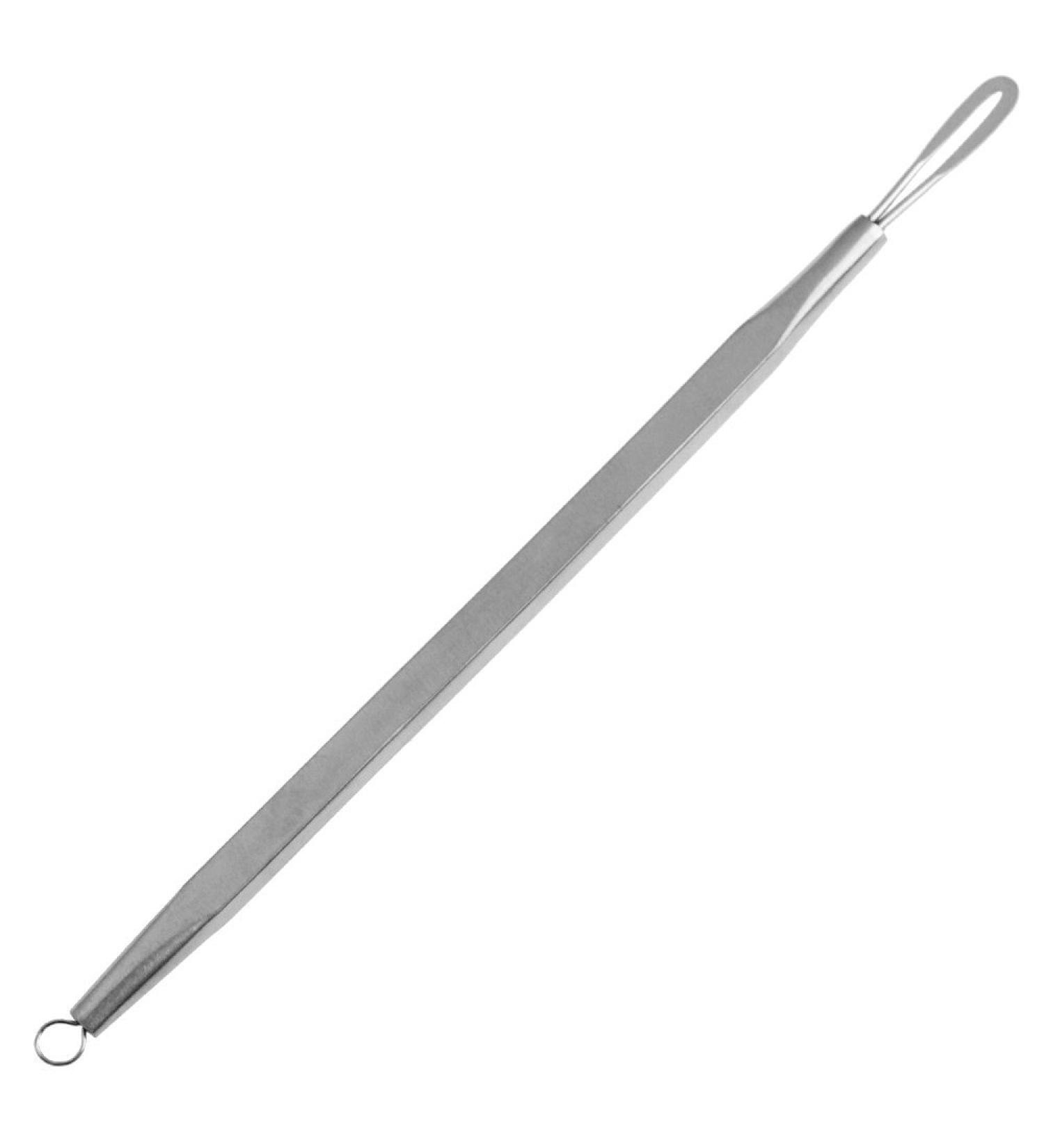 May - comedone extractor with loop & ring - stainless steel