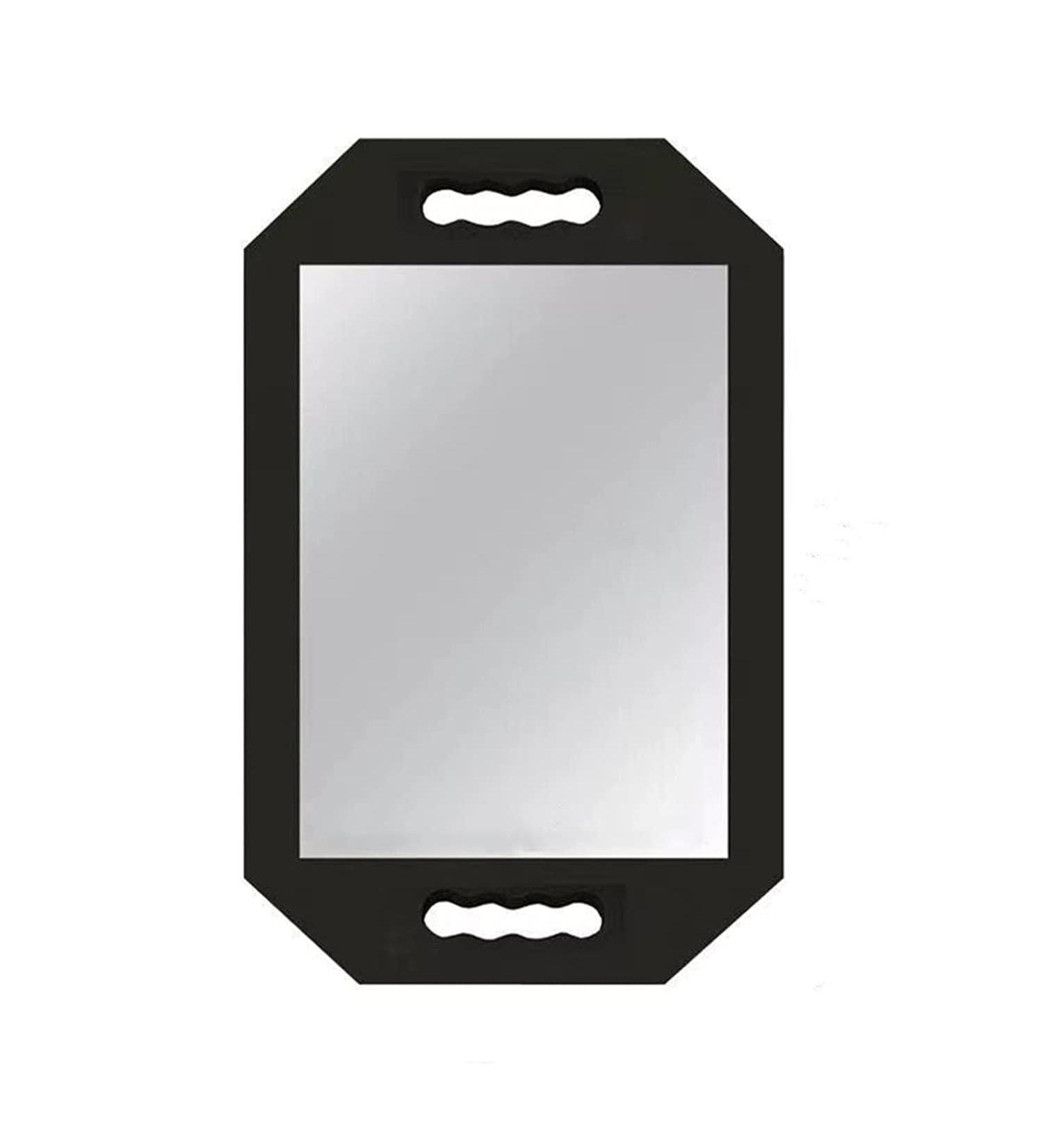 Rimosy Lightweight Handheld Mirror - Double Handle Mirror for Barbers, Salons, and Beauticians - Black Foam Handle, Easy to Carry & Hold - Ideal for Haircuts & Make-up - Buy Online on GoSupps.com