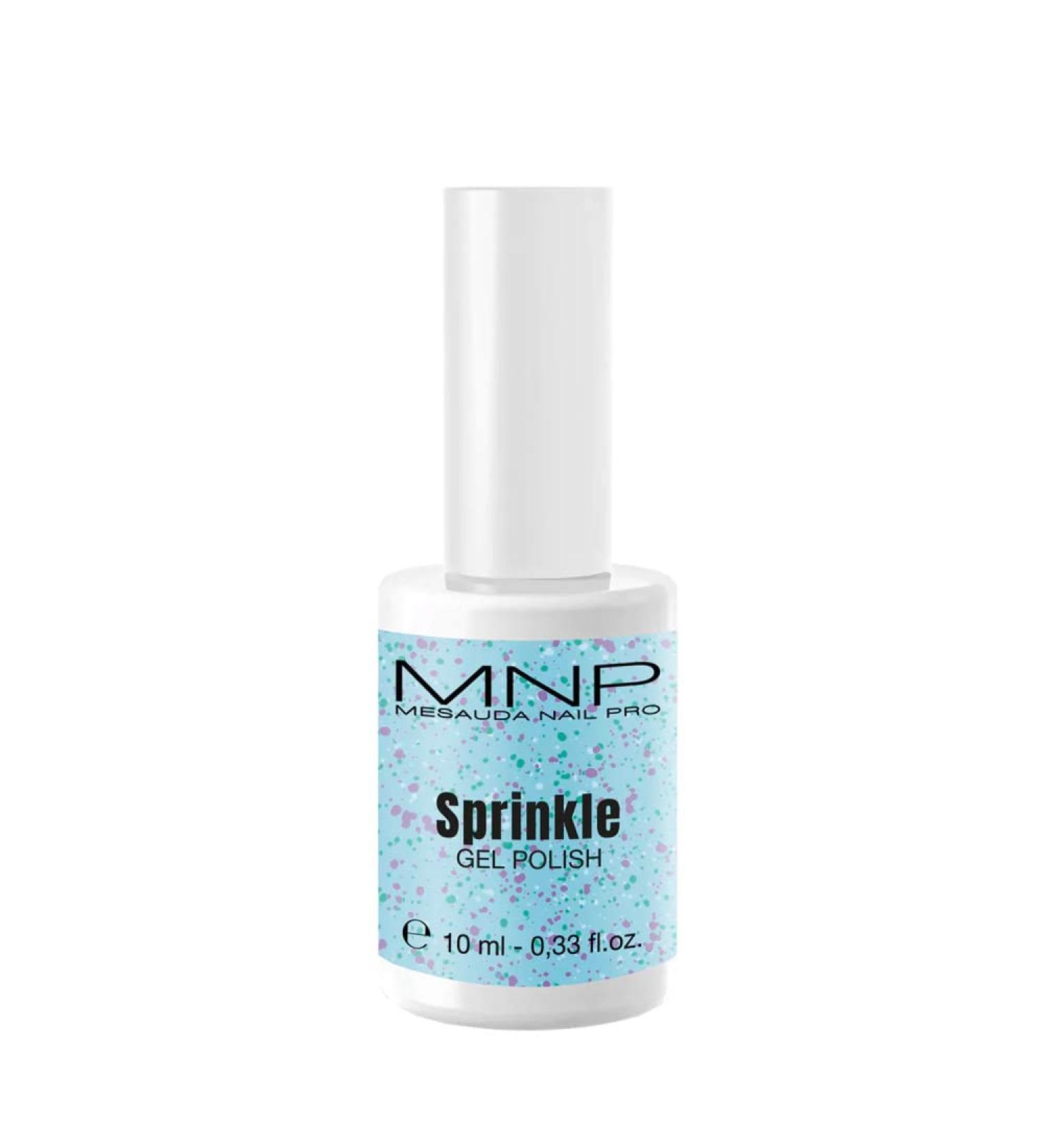 Mesauda MNP Sprinkle Gel Polish 106 Shugah 10ml - semipermanent nail polish with sprinkled effect