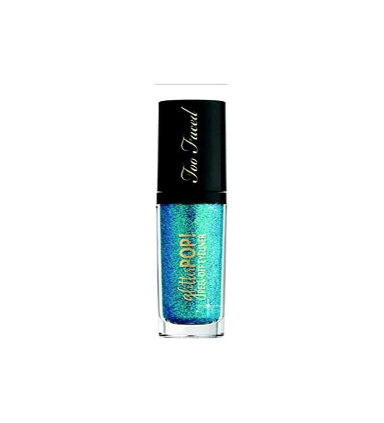 TOO FACED Glitter POP! Peel-Off Eyeliner I'm Half Mermaid - teal with aqua glitter