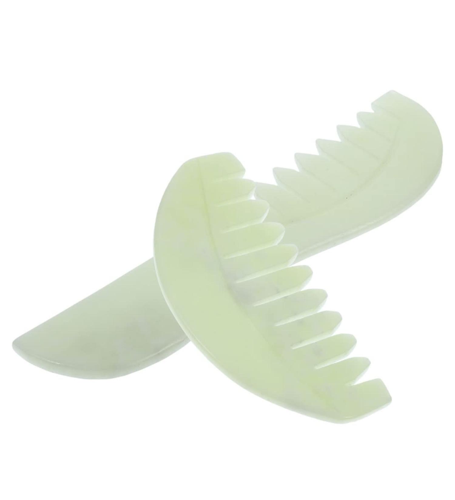 Beaupretty Jade Comb Massage Tool for Face & Scalp - Deep Tissue Massage Device | Enhance Relaxation & Beauty - Buy Online on GoSupps.com